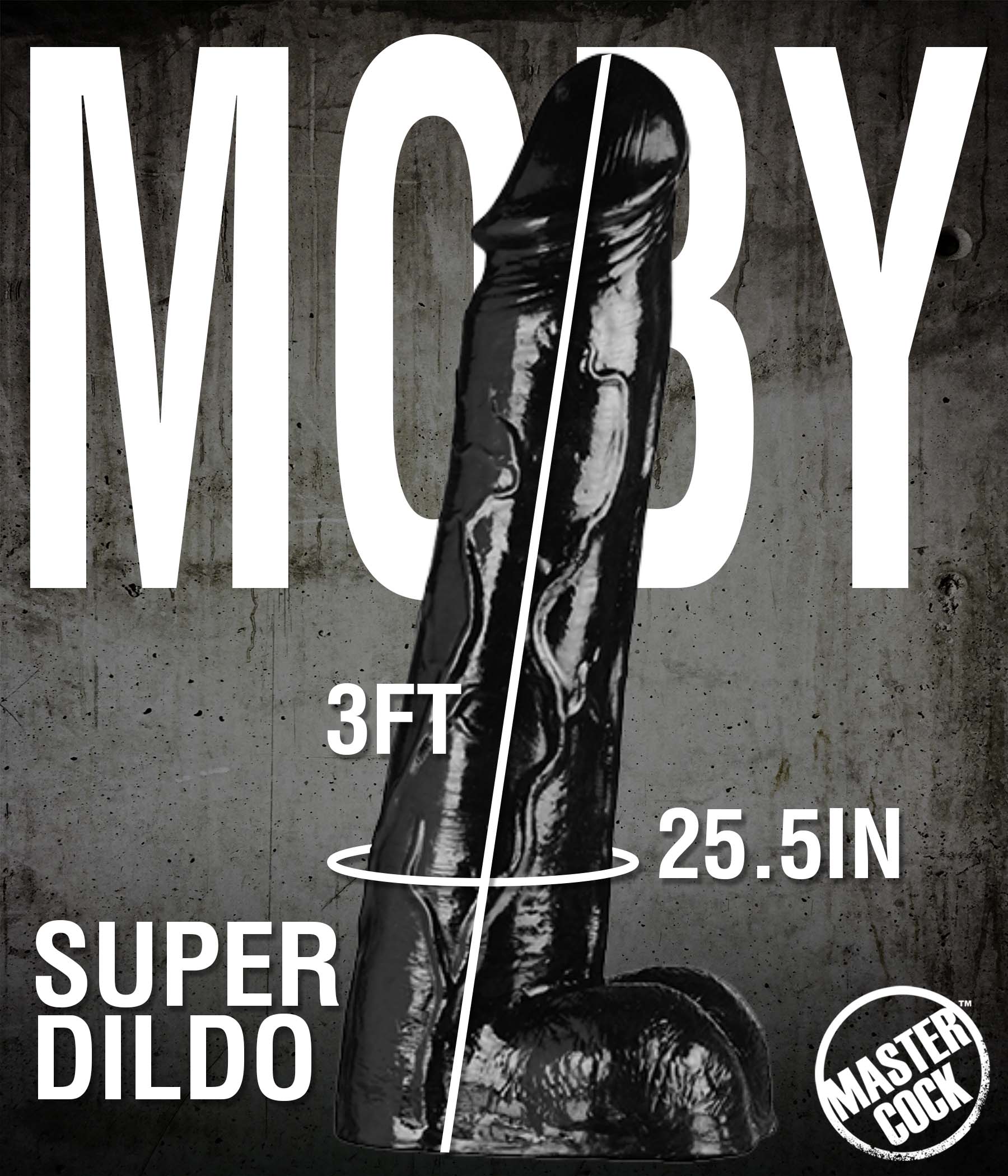 Moby Huge 3 Foot Tall Super Dildo