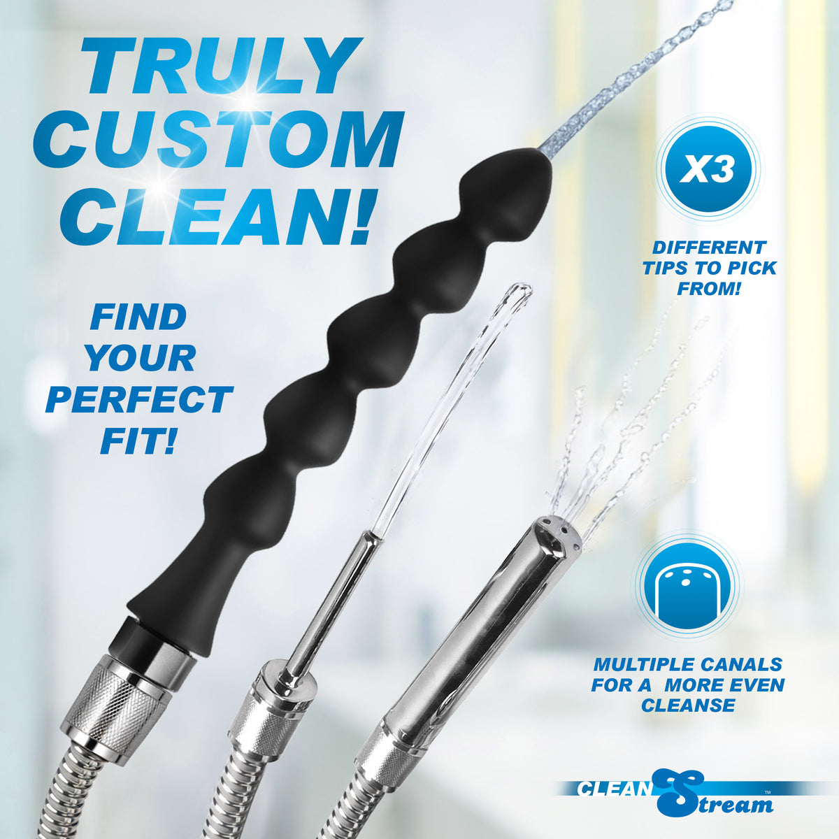 Easy Flow Enema Cleansing Kit with Silicone Attachment