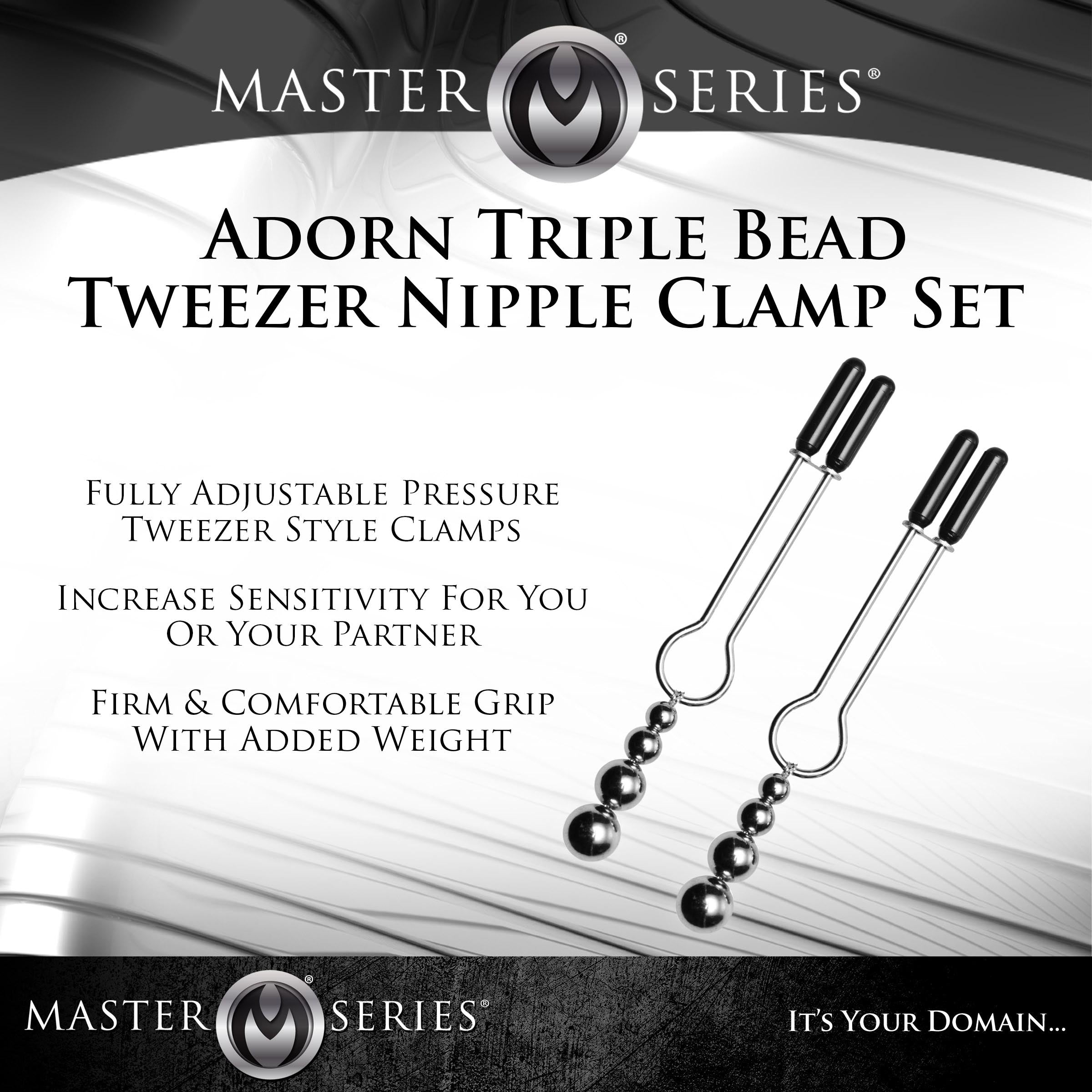 Adorn Triple Bead Nipple Clamp Set