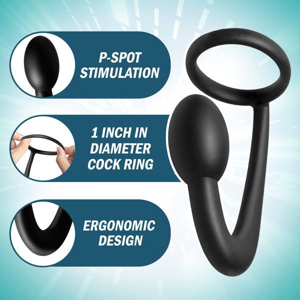 Explorer Silicone Cock Ring and Prostate Plug