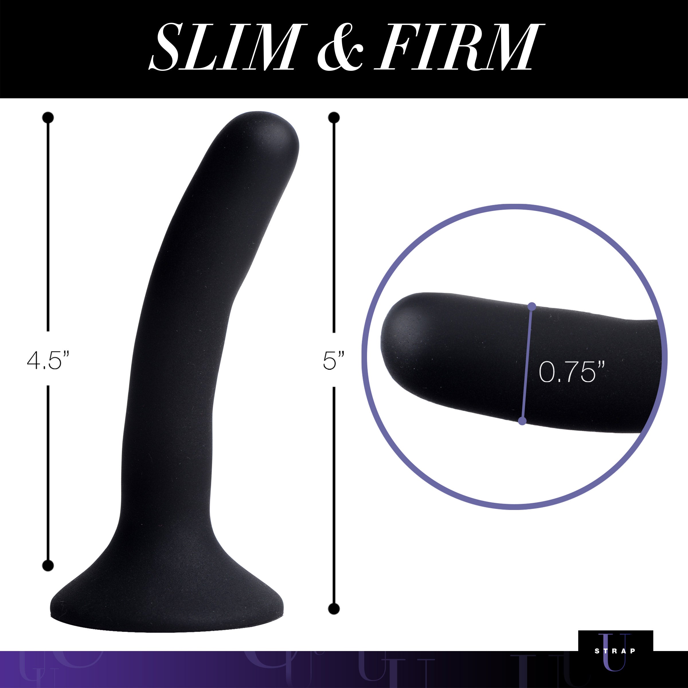 Silicone Strap-On Dildo - Small