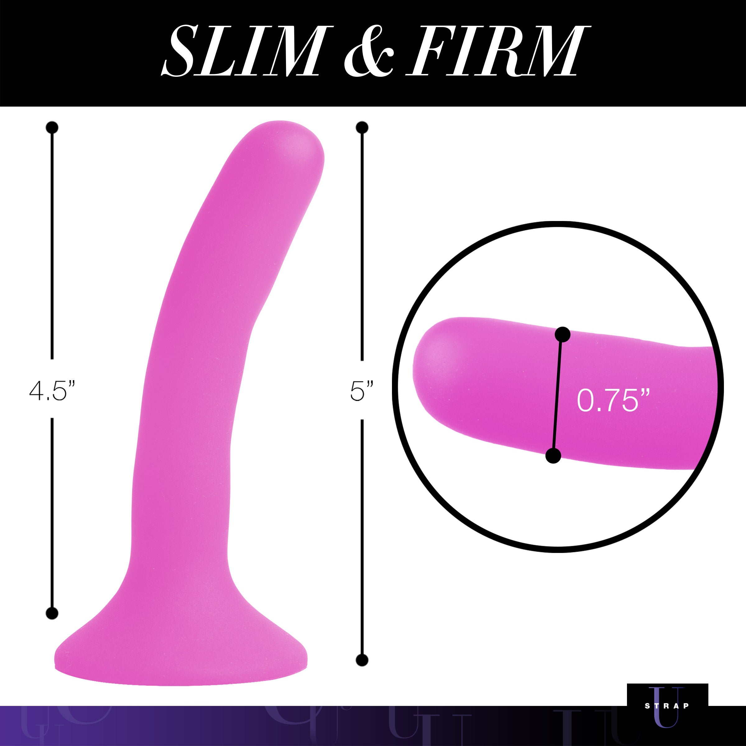 Silicone Strap-On Dildo - Small