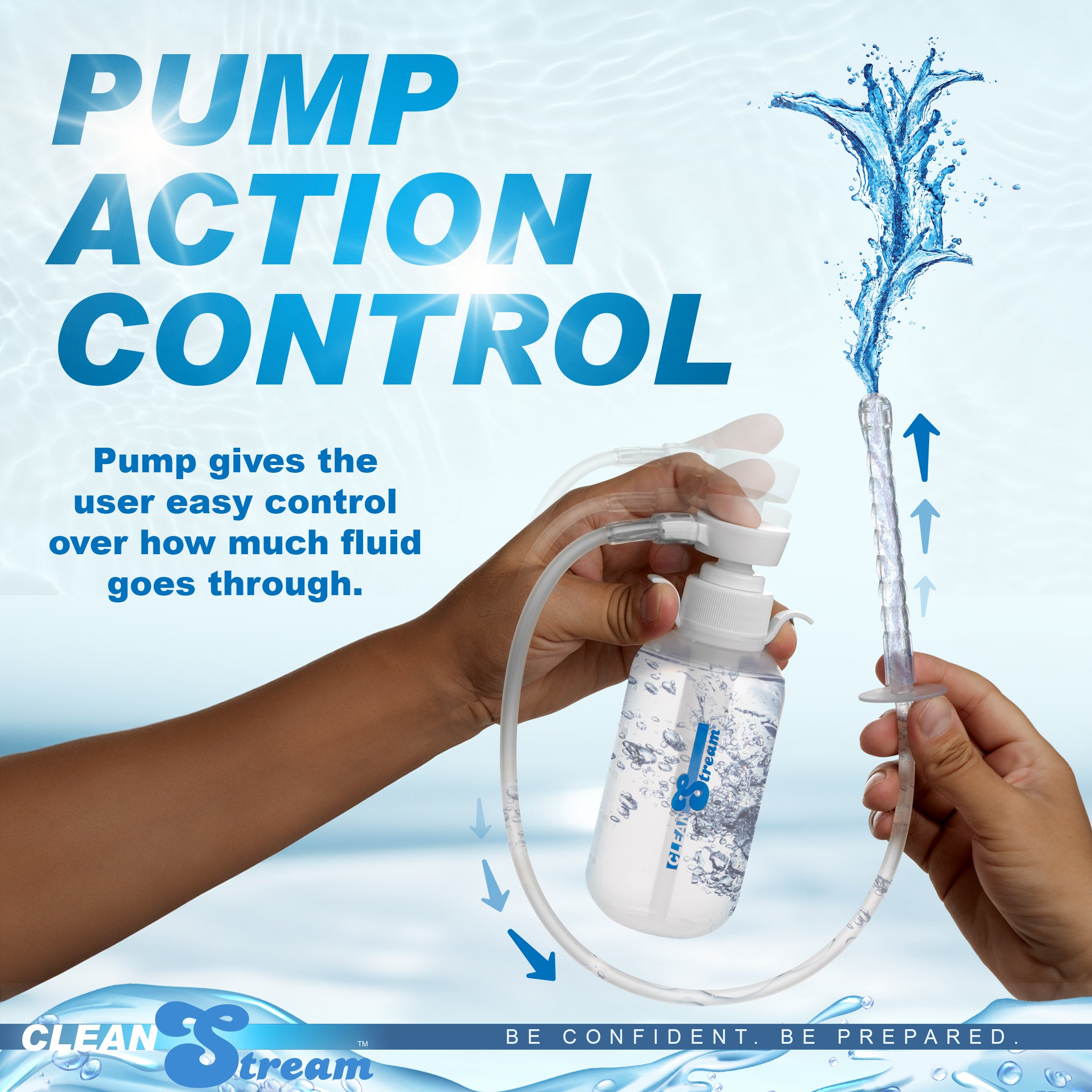 Pump Action Enema Bottle with Nozzle