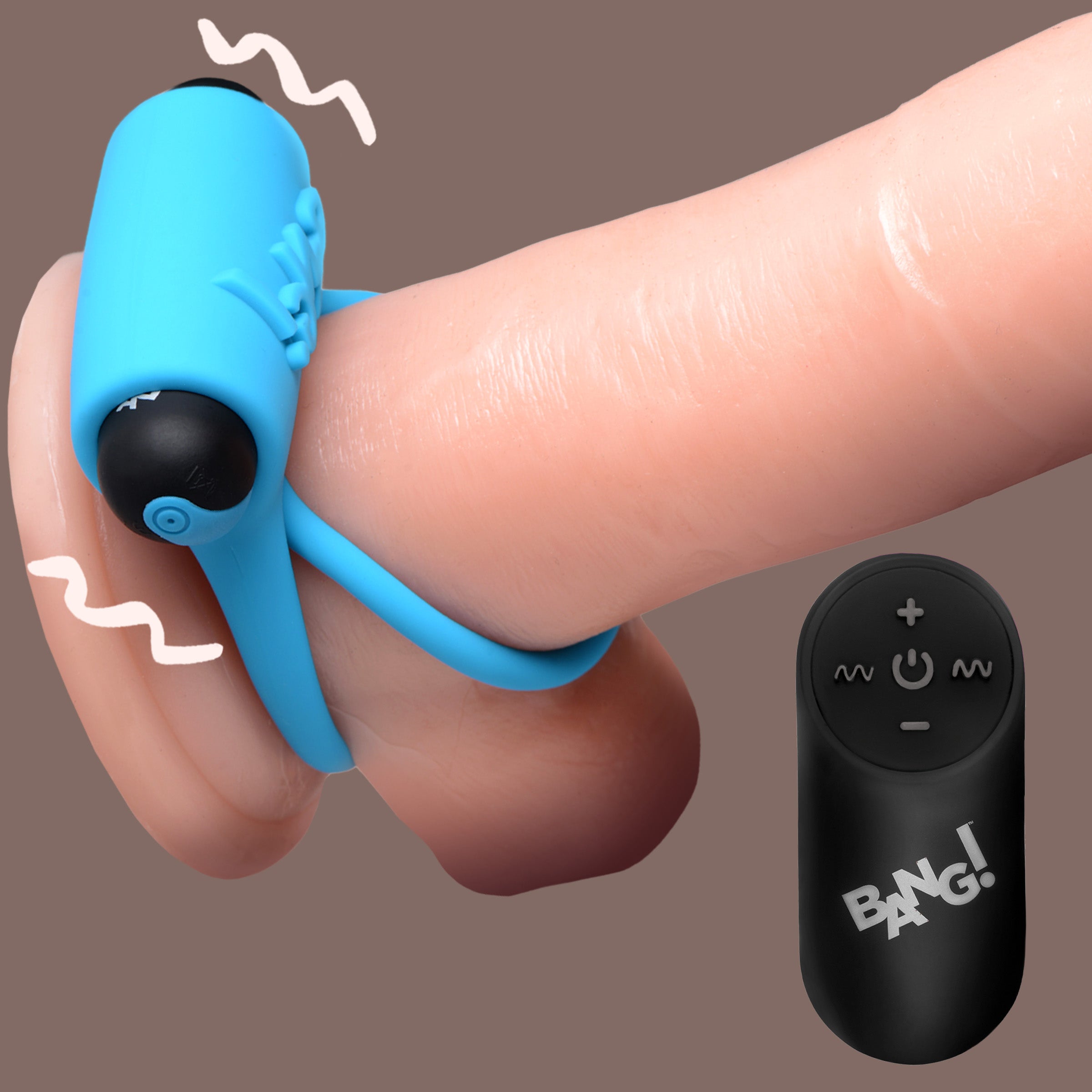 Remote Control 28X Vibrating Cock Ring and Bullet