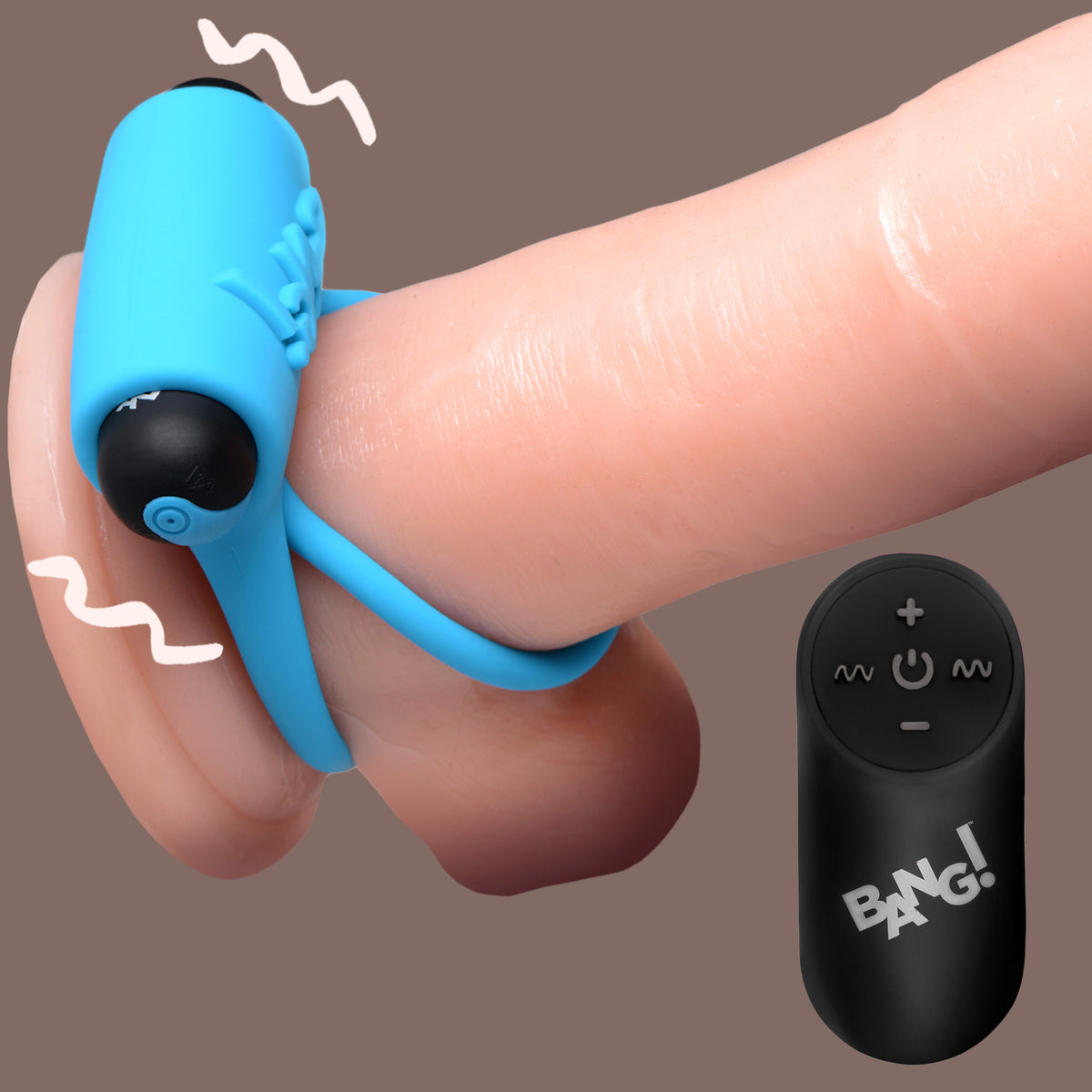 Remote Control 28X Vibrating Cock Ring and Bullet -