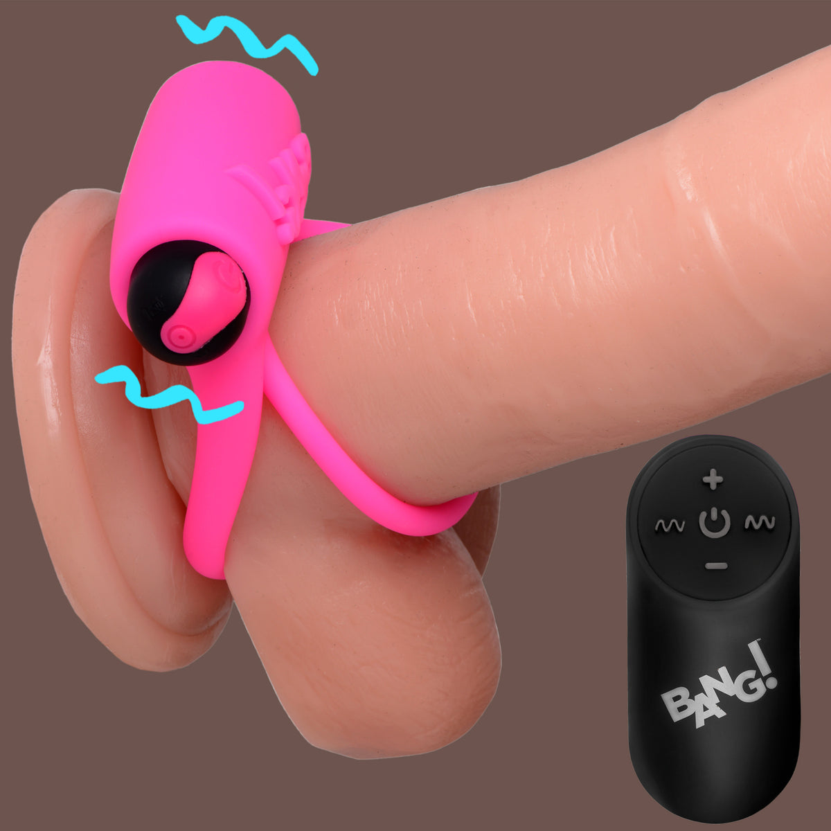 Remote Control 28X Vibrating Cock Ring and Bullet -