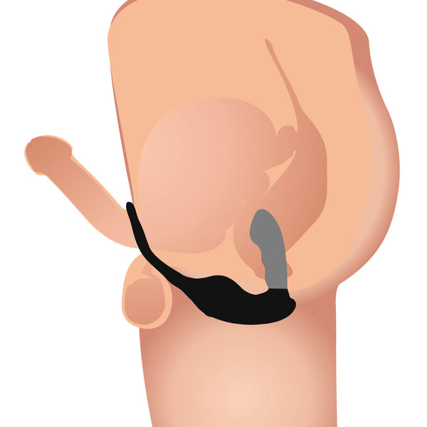 7X P-Strap Milking and Vibrating Prostate Stimulator with Cock and Ball Harness