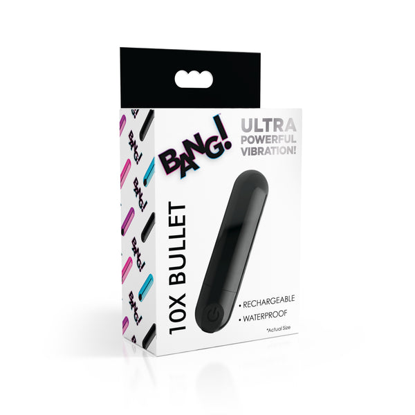 10X Rechargeable Vibrating Metallic Bullet -