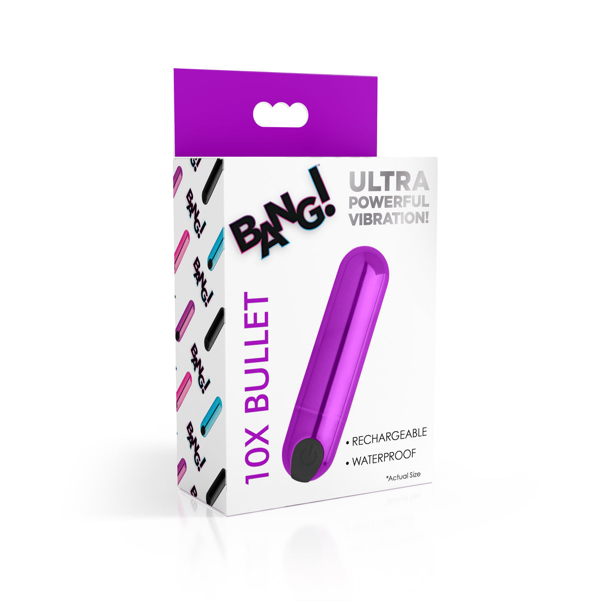 10X Rechargeable Vibrating Metallic Bullet -