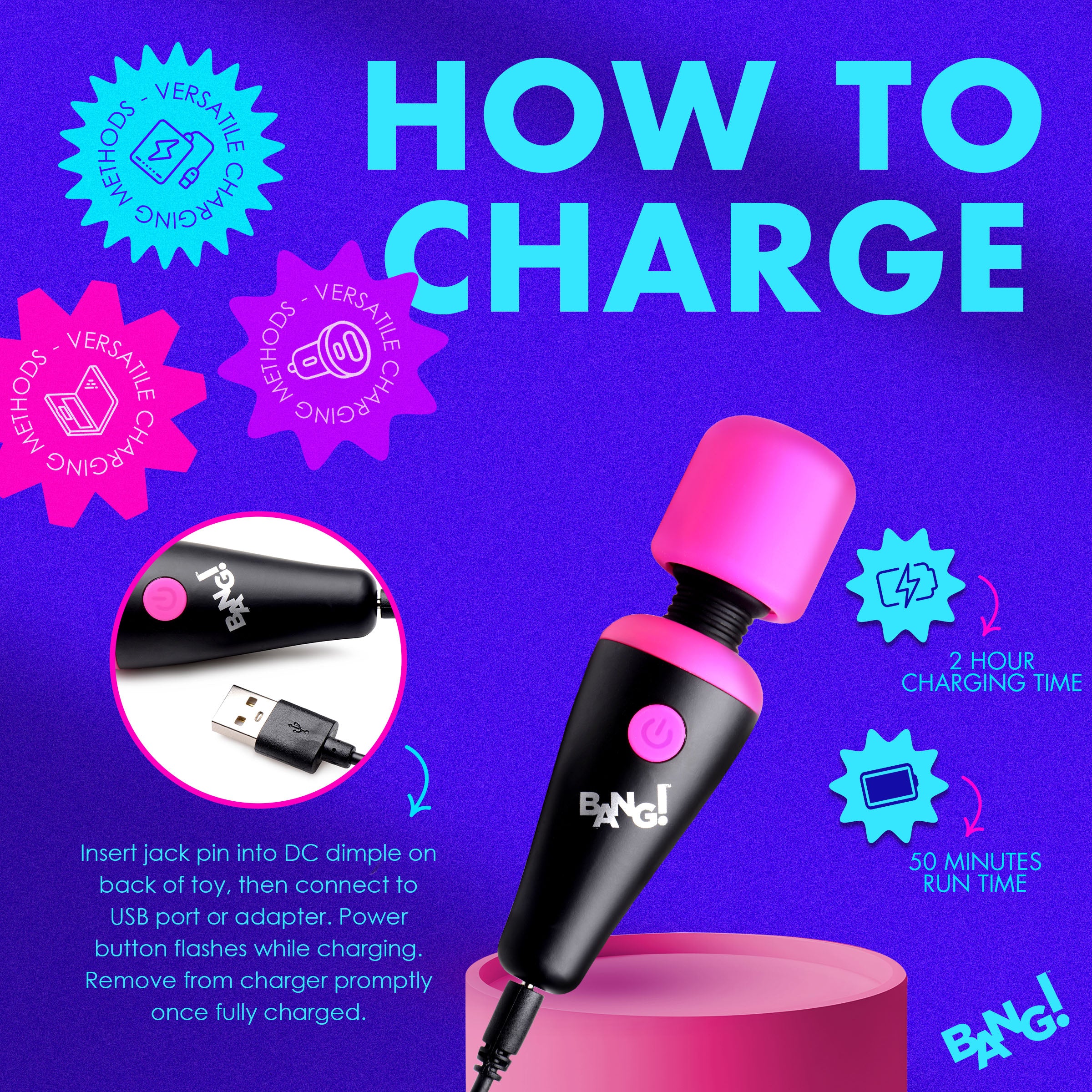 10X Ultra Powerful Silicone Mini Wand -