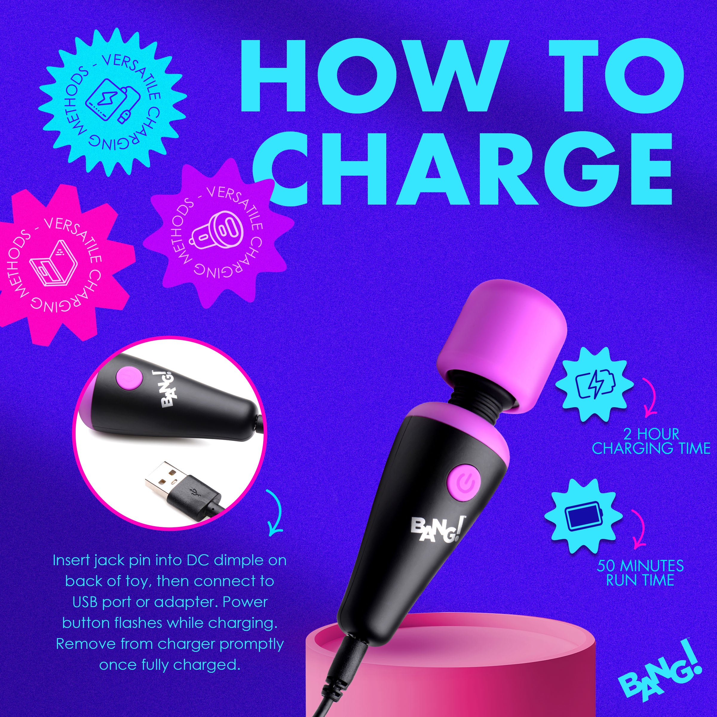 10X Ultra Powerful Silicone Mini Wand -