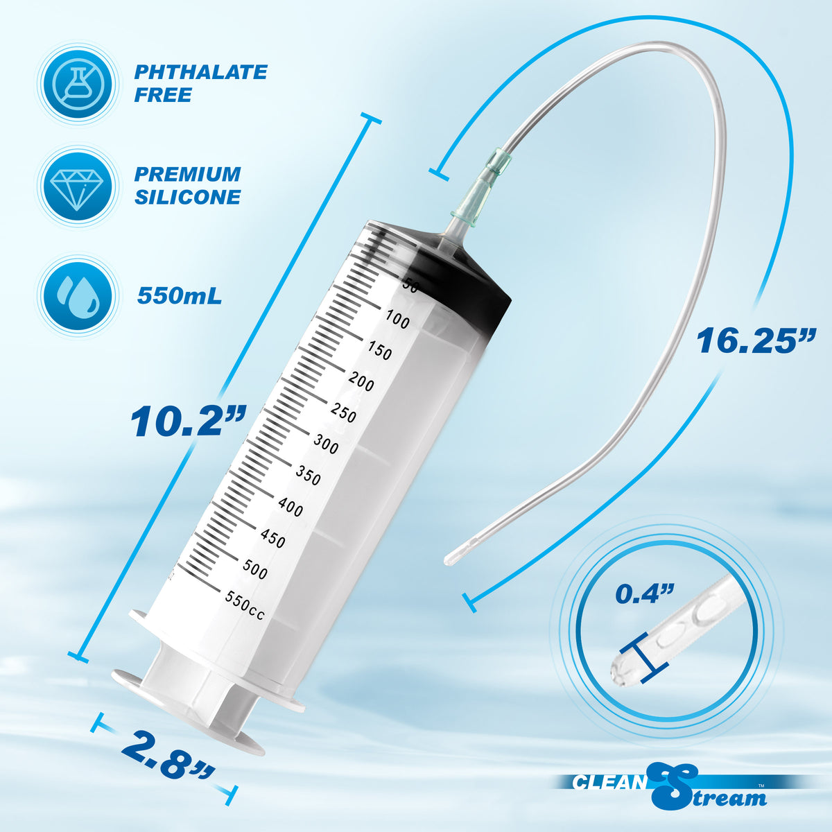 Enema Syringe with Tube - 550ml