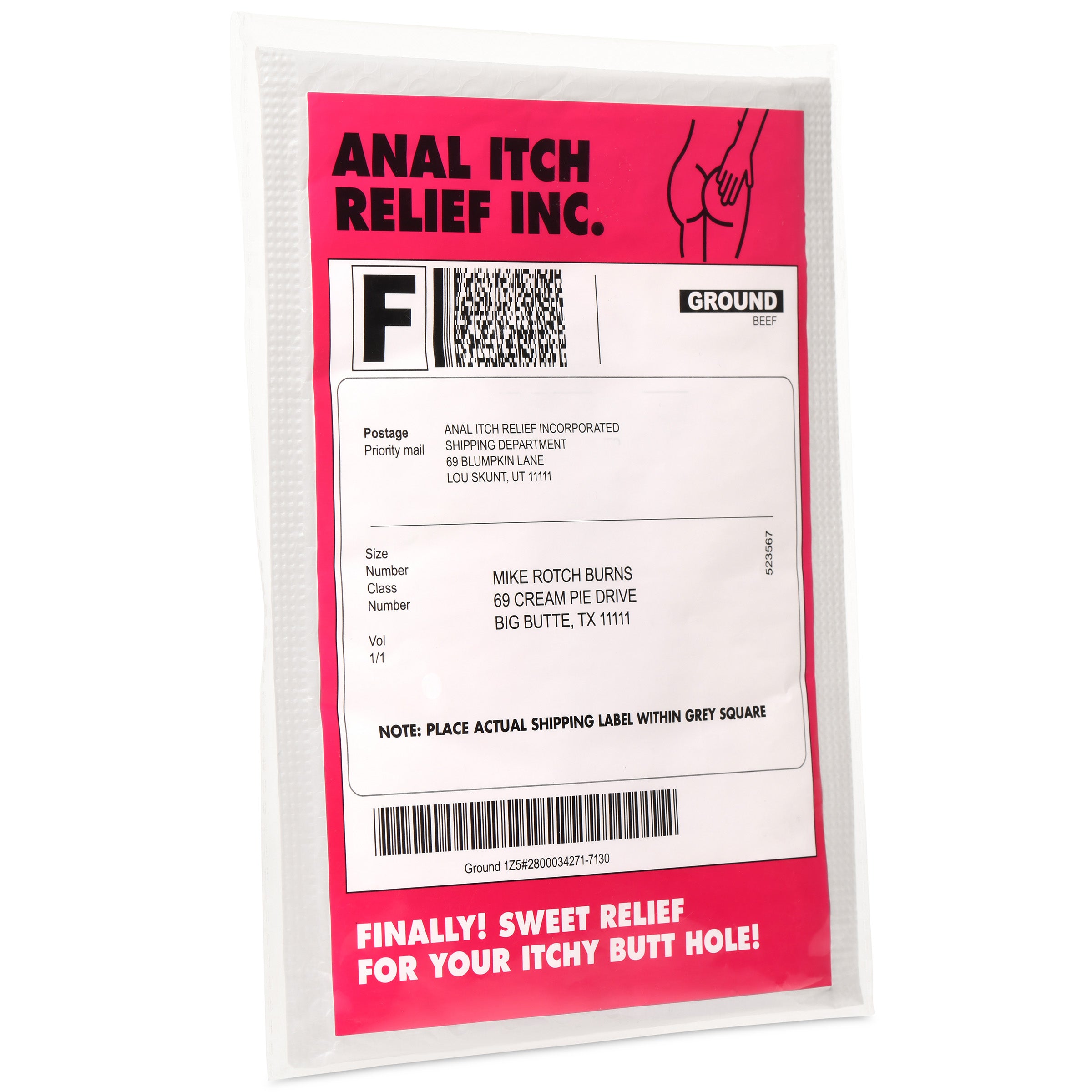 Anal Itch Relief Joke Gift