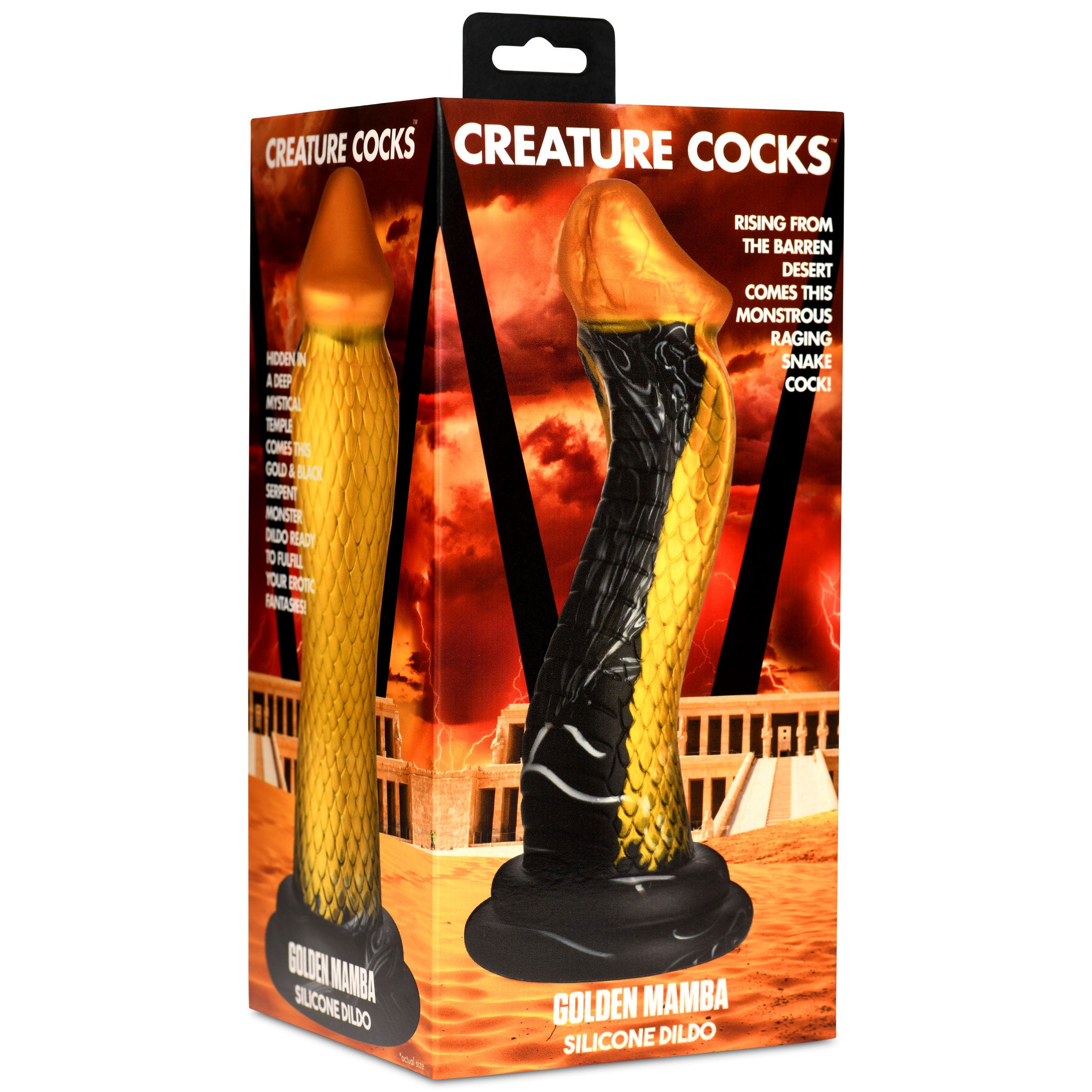 Golden Mamba Silicone Dildo