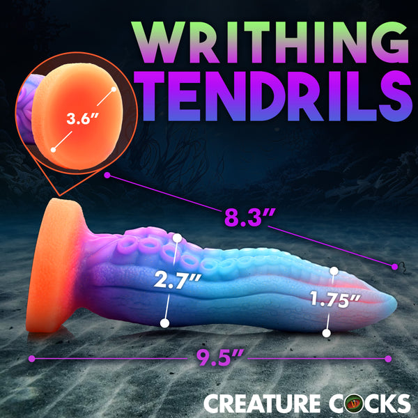 Tenta-Cock Glow-in-the-Dark Silicone Dildo
