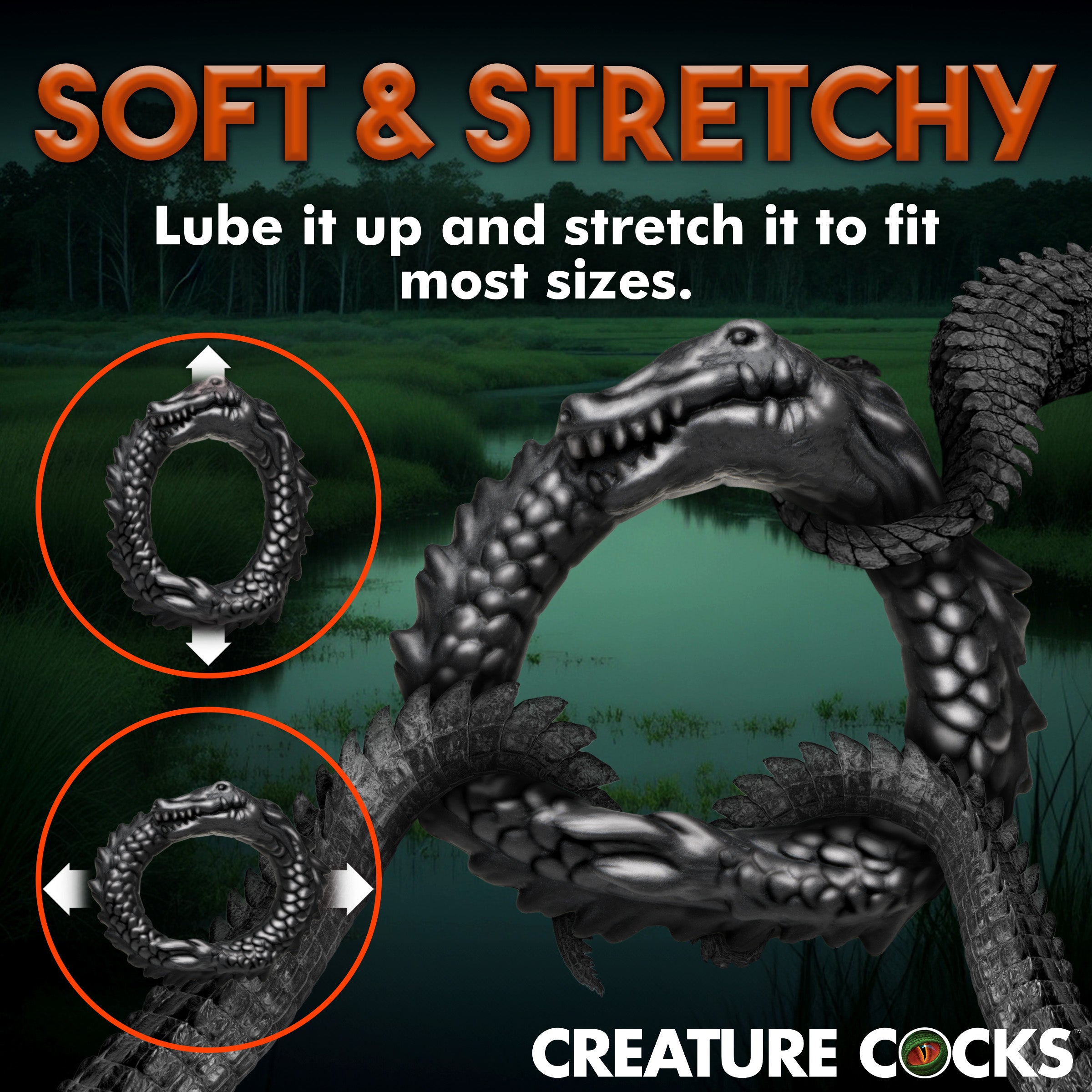 Caiman Silicone Cock Ring