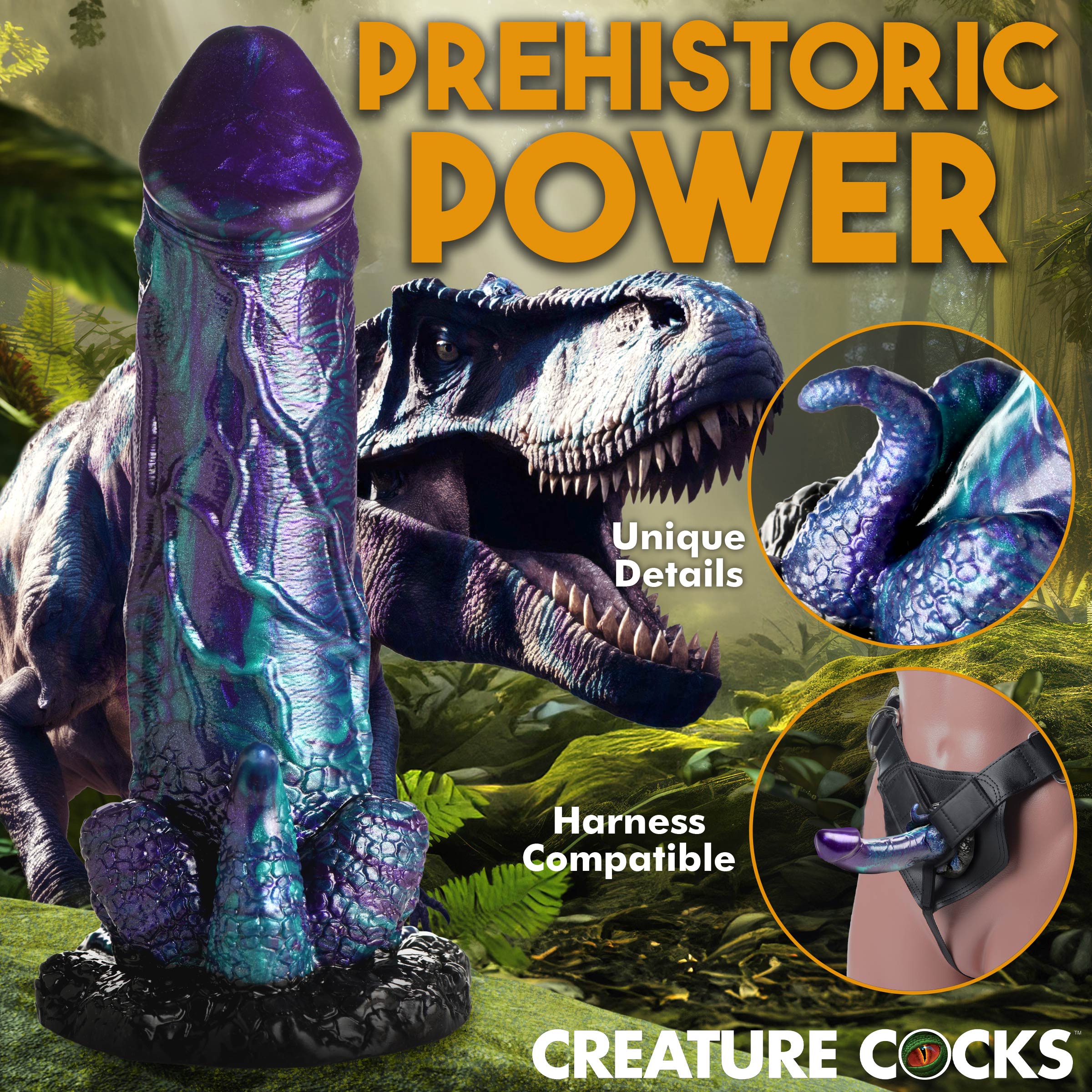 Dino-Dick Silicone Dildo - Large