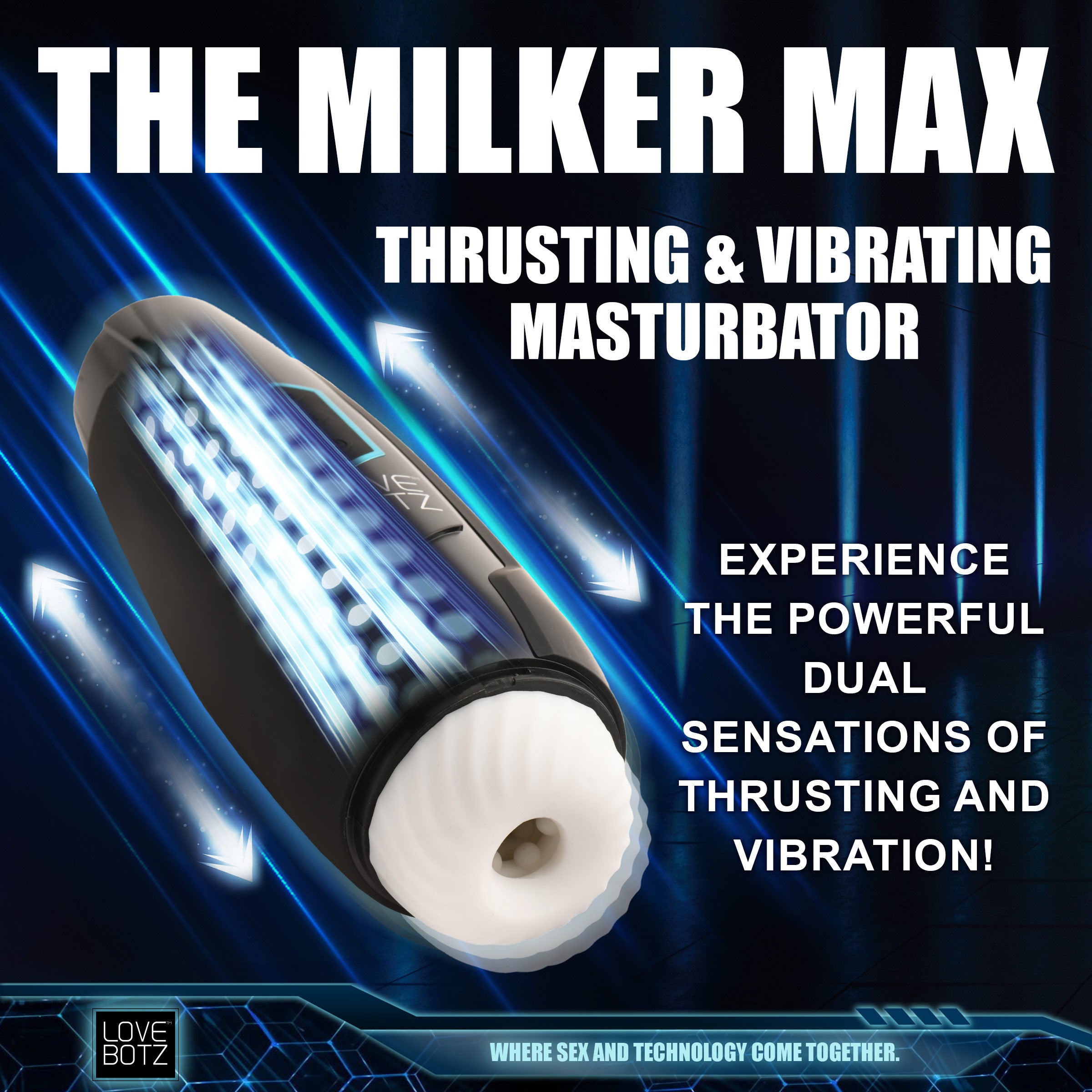 The Milker Max Thrusting and Vibrating Masturbator