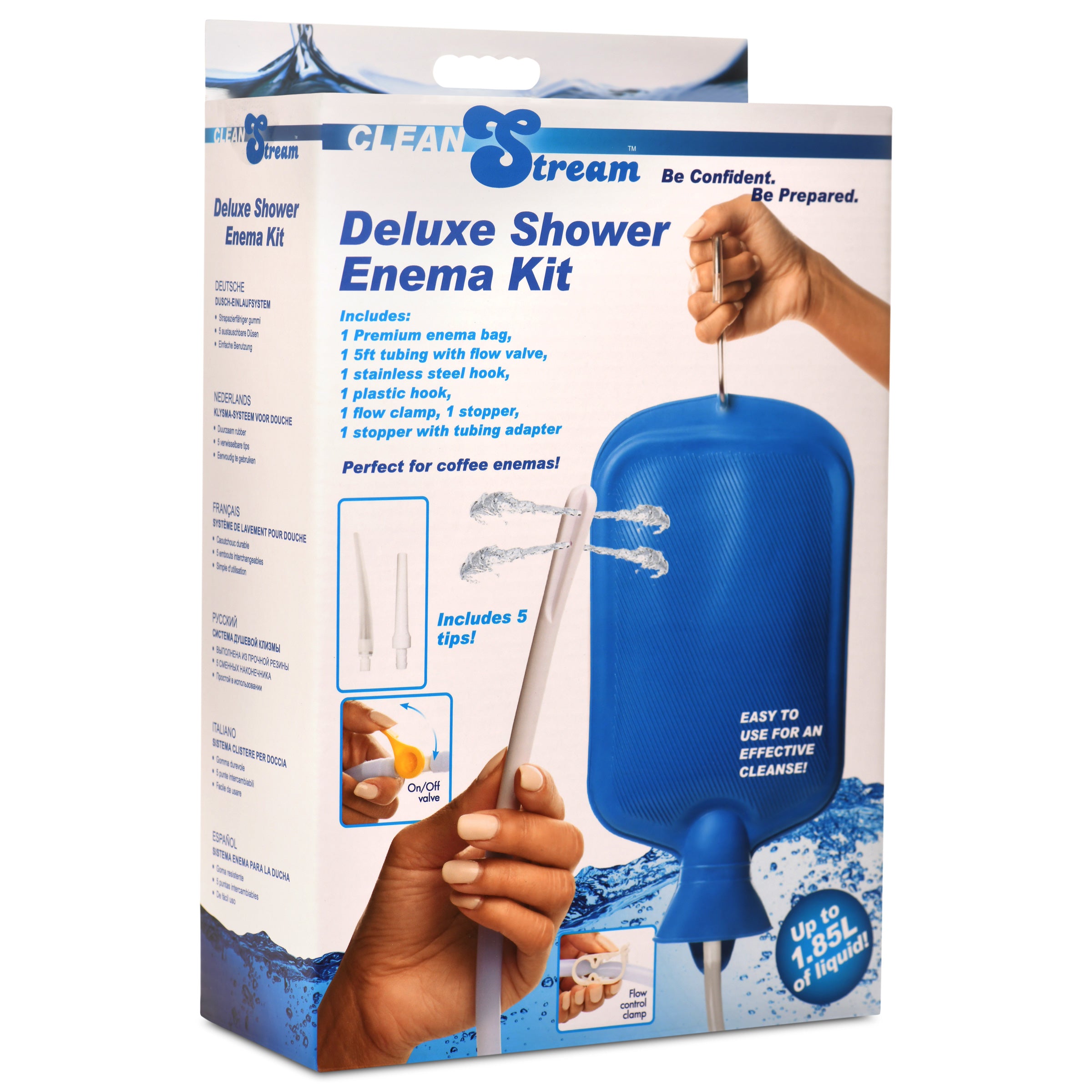 Deluxe Shower Enema Kit with 5 Tips