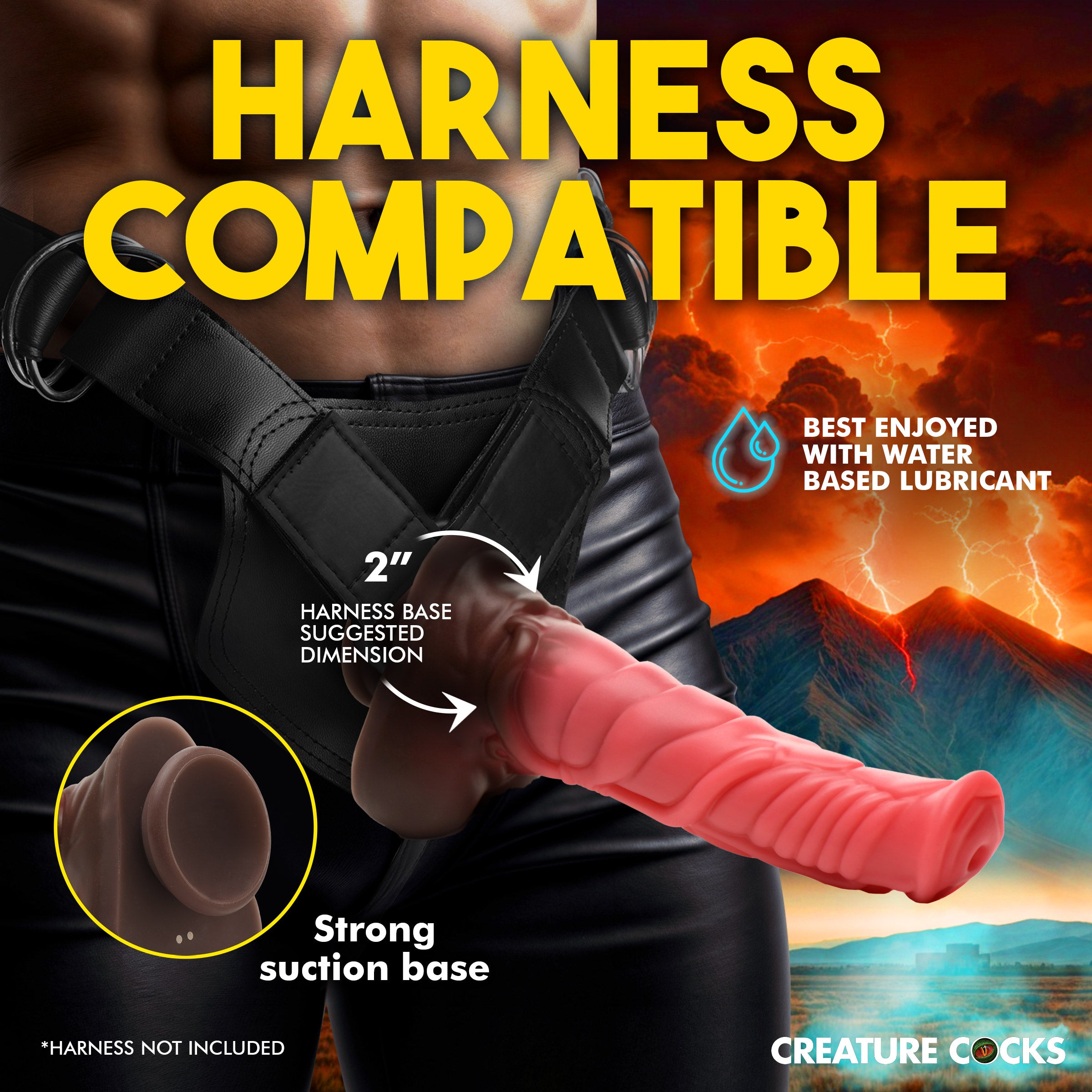 Deluxe Centaur Thrusting & Vibrating Silicone Dildo