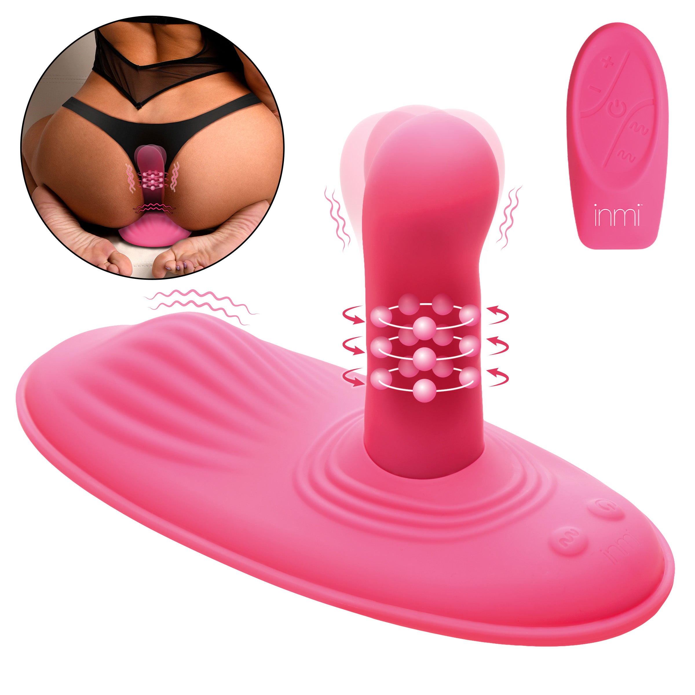 Spin n' Grind Rotating and Vibrating Silicone Sex Grinder