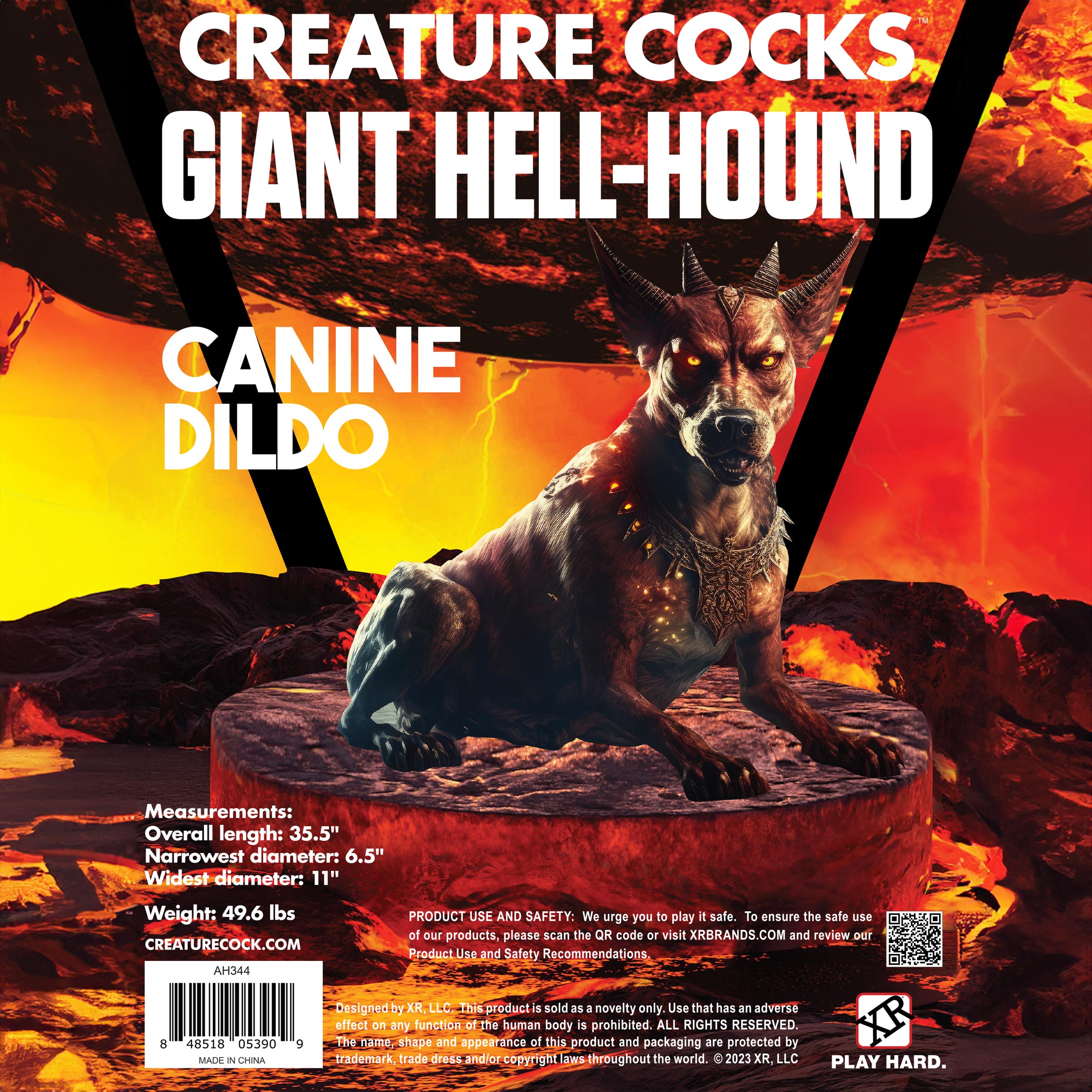 Giant Hell-Hound Canine 3ft Dildo