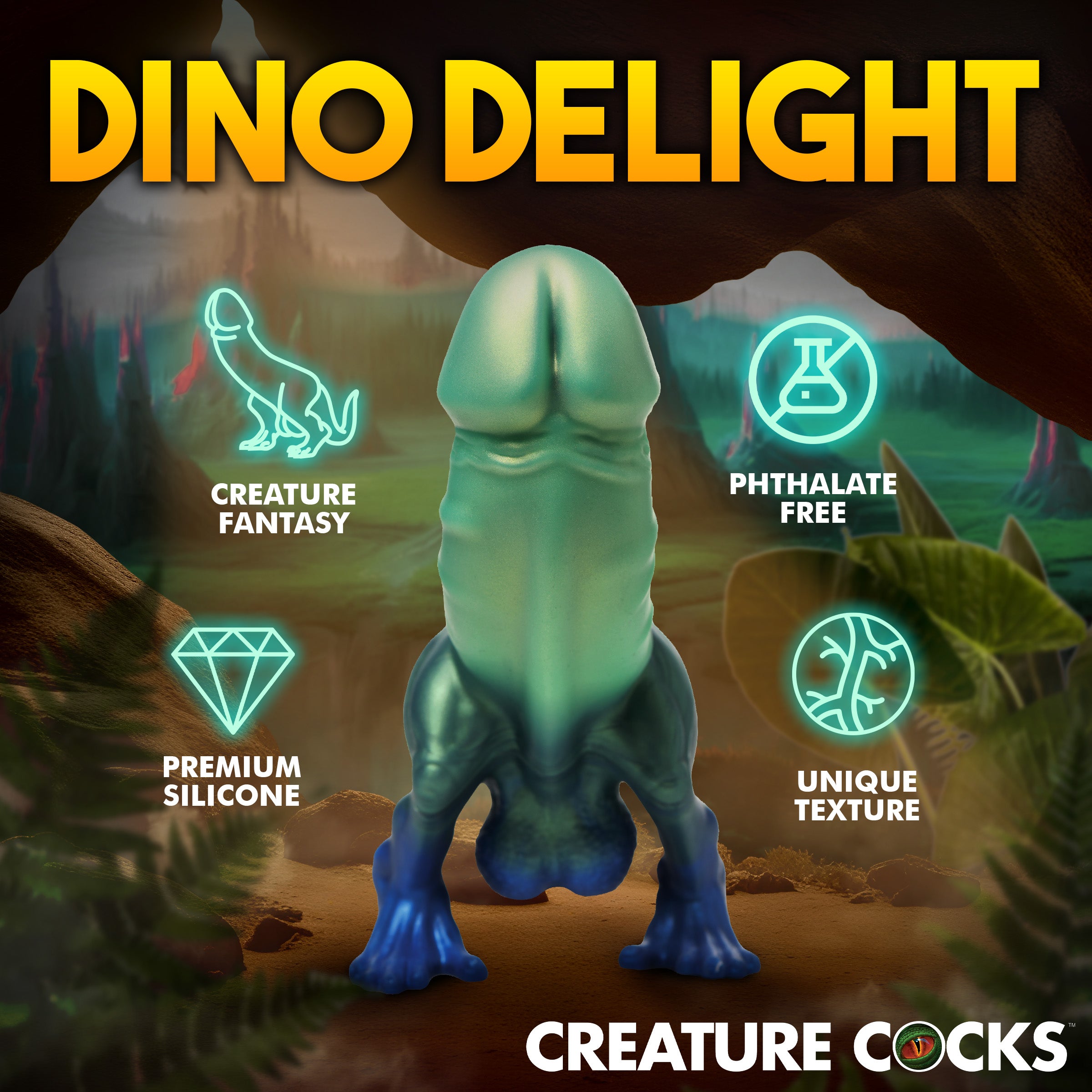 Jurassic Cock Dinosaur Silicone Dildo