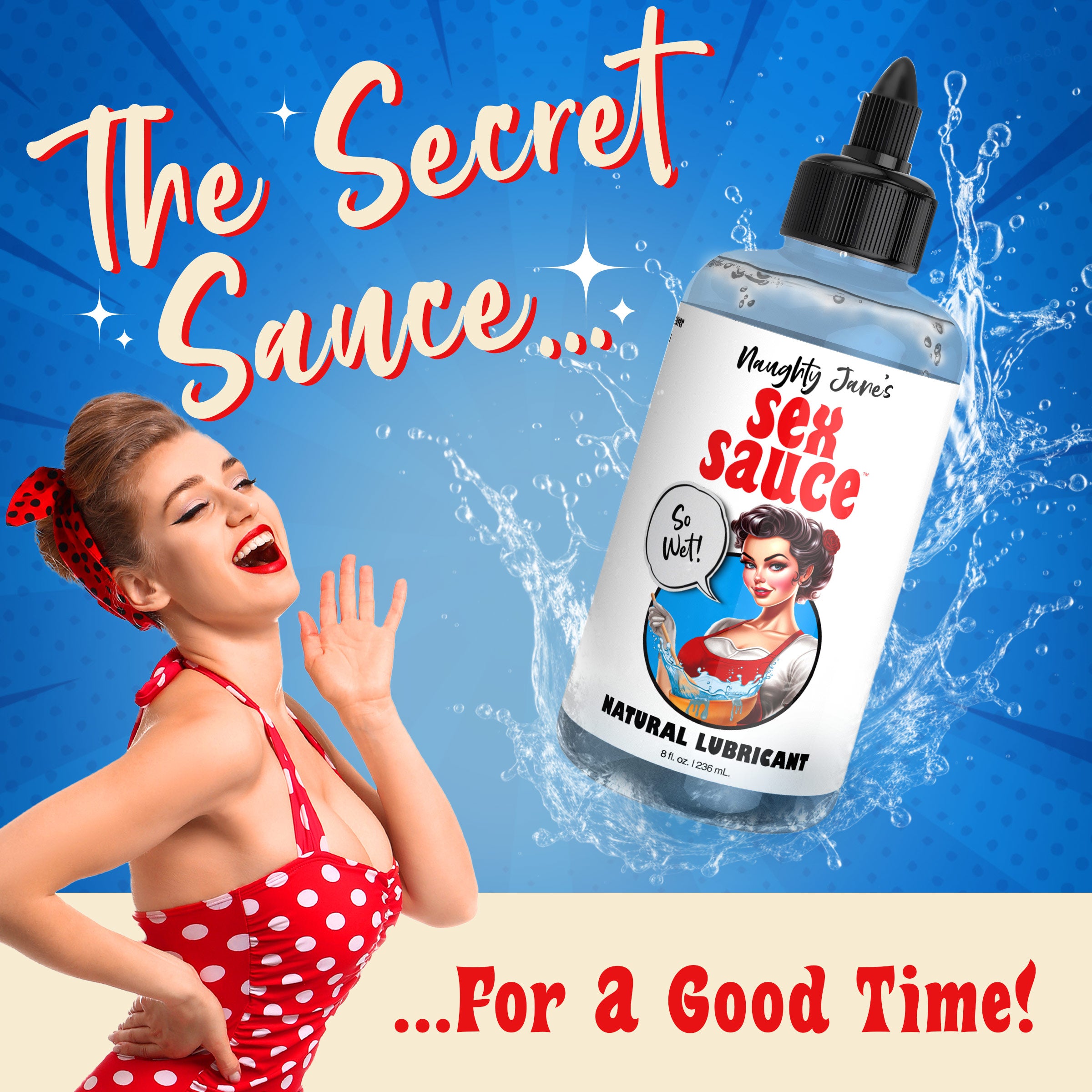 Naughty Jane's Sex Sauce Natural Lubricant - 16oz