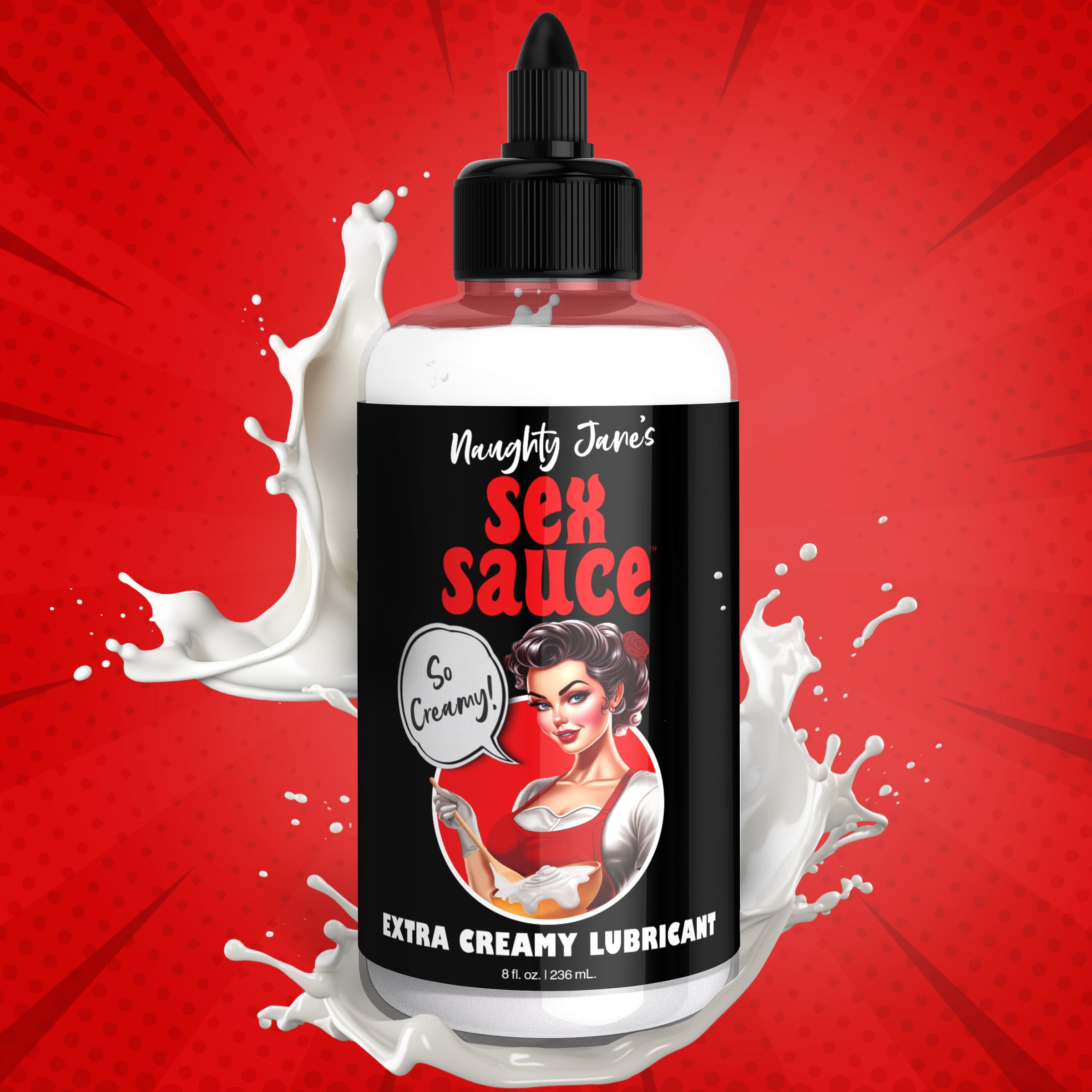 Naughty Jane's Sex Sauce Extra Creamy Lubricant - 16oz