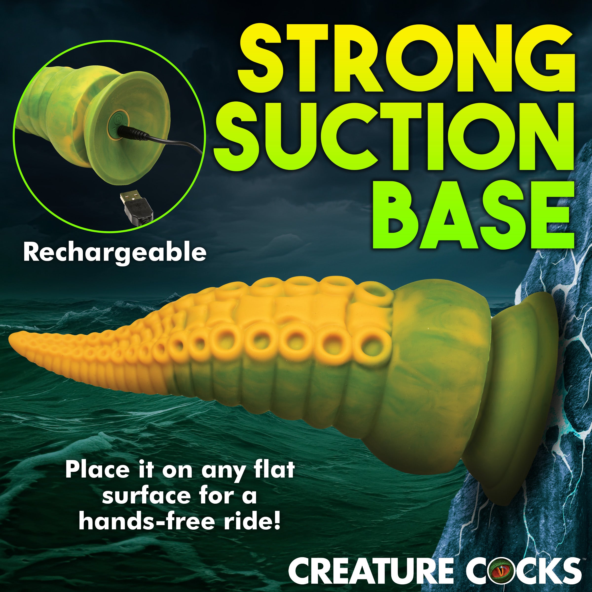 Monstropus 2.0 Vibrating Tentacle Silicone Dildo