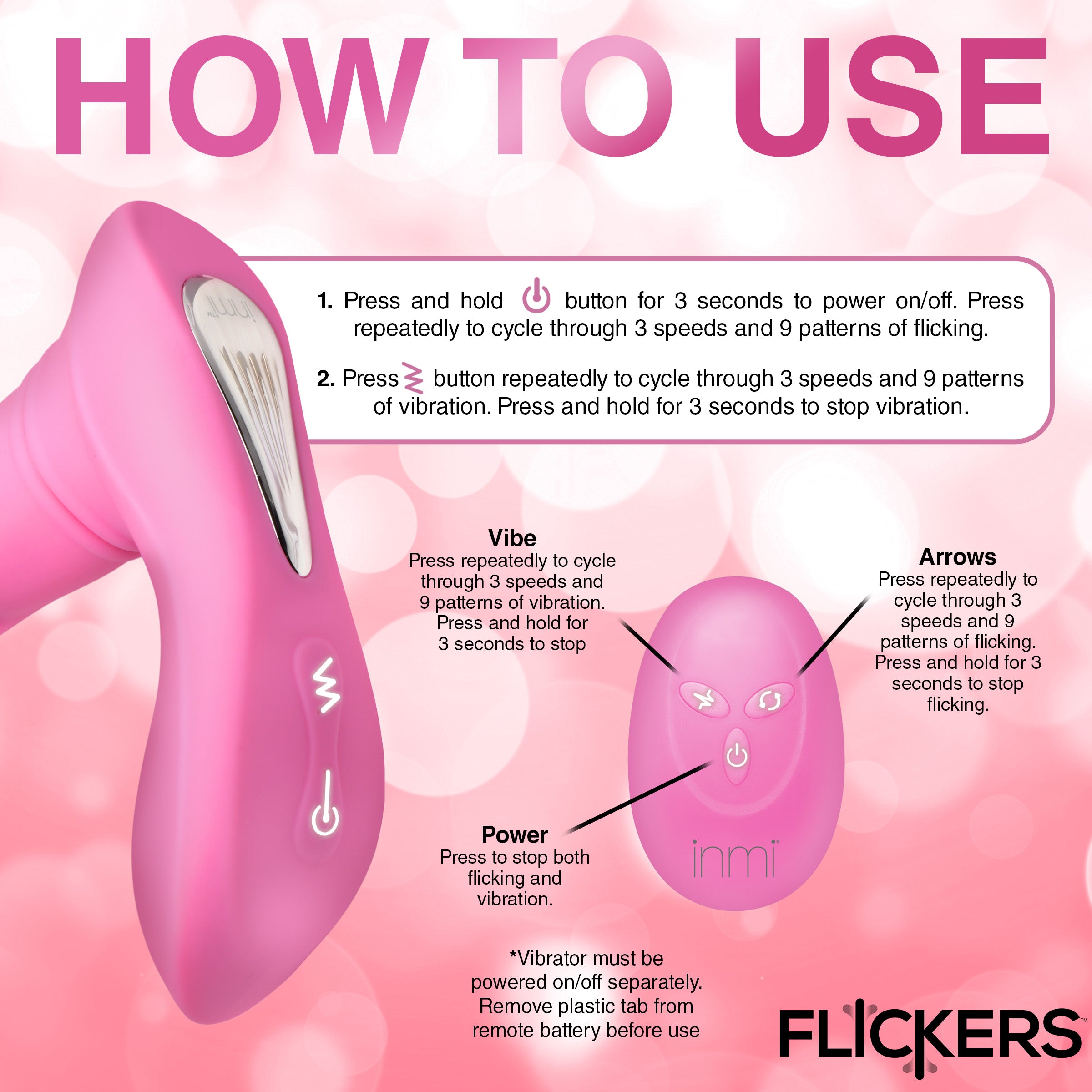 G-Flick G-Spot Flicking Silicone Vibrator with Remote