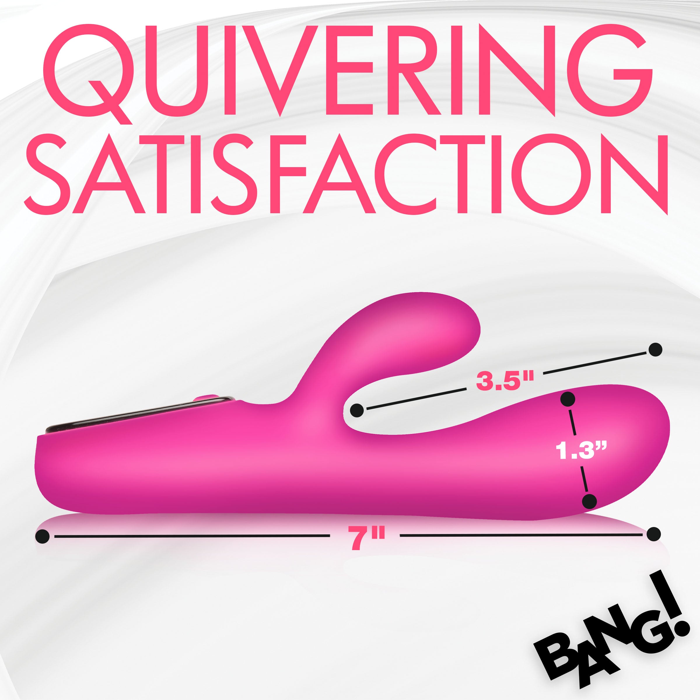 Silicone Rabbit Vibrator with Digital Display