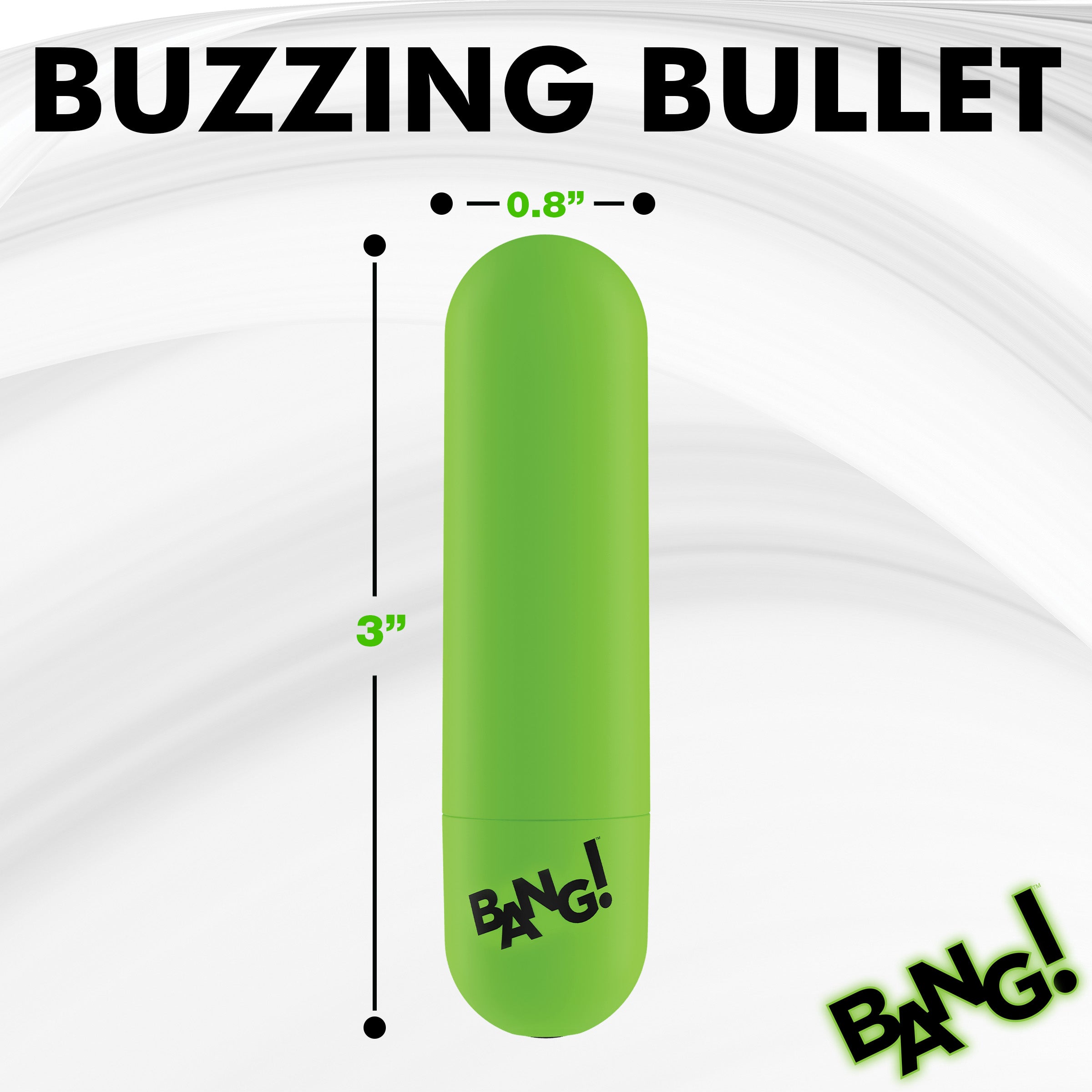 Glow-in-the-Dark Silicone Bullet