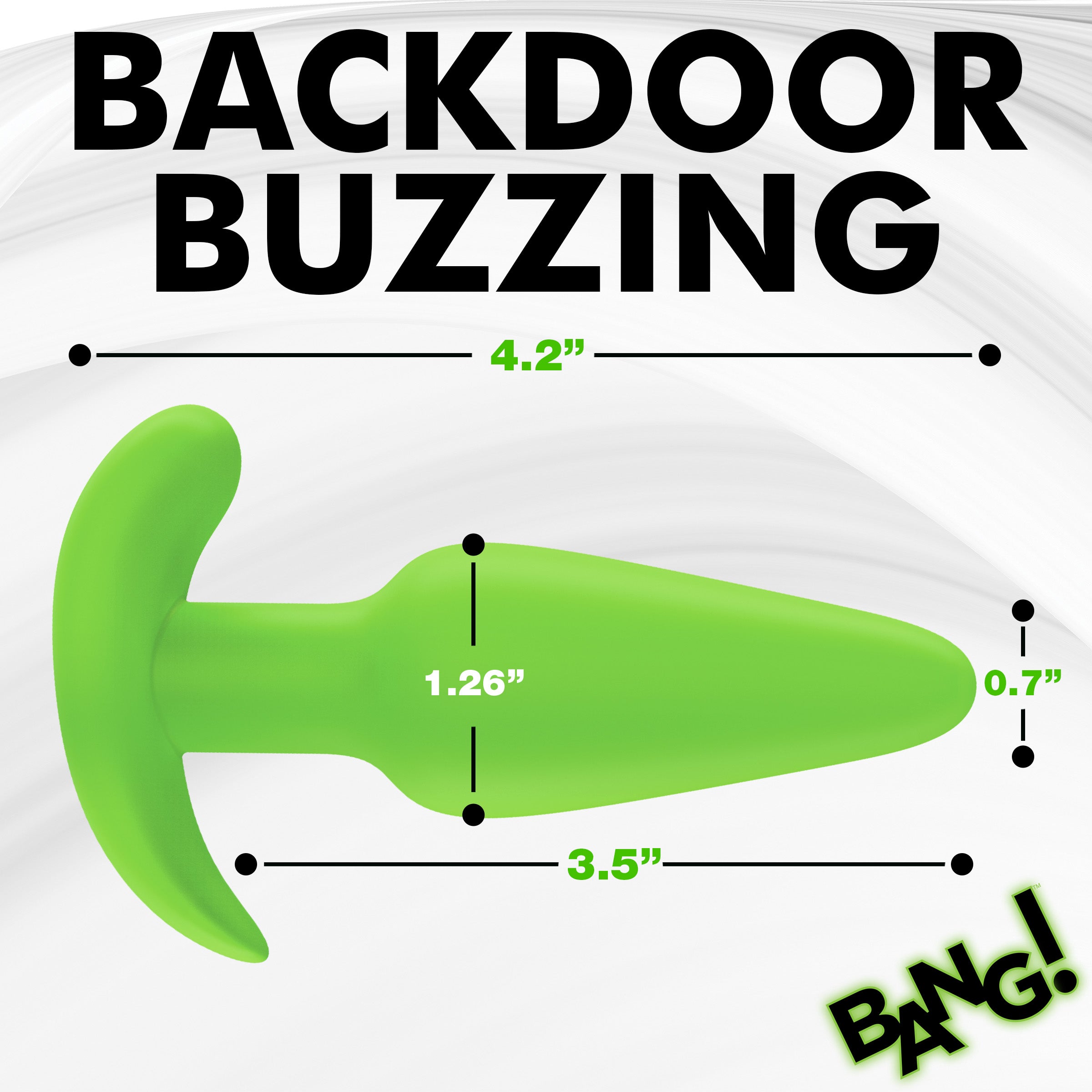 Glow-in-the-Dark Silicone Butt Plug