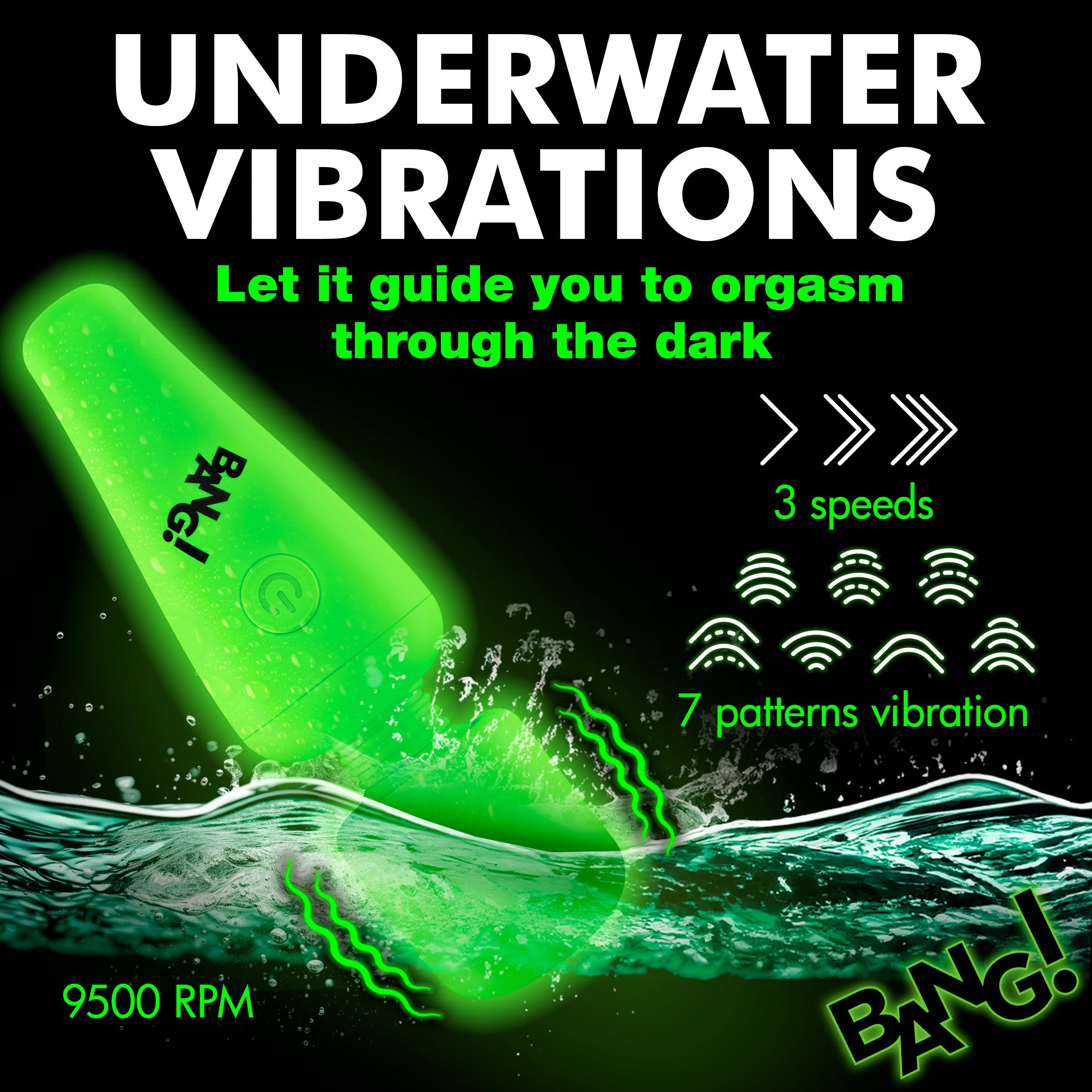 Glow-in-the-Dark Silicone Wand