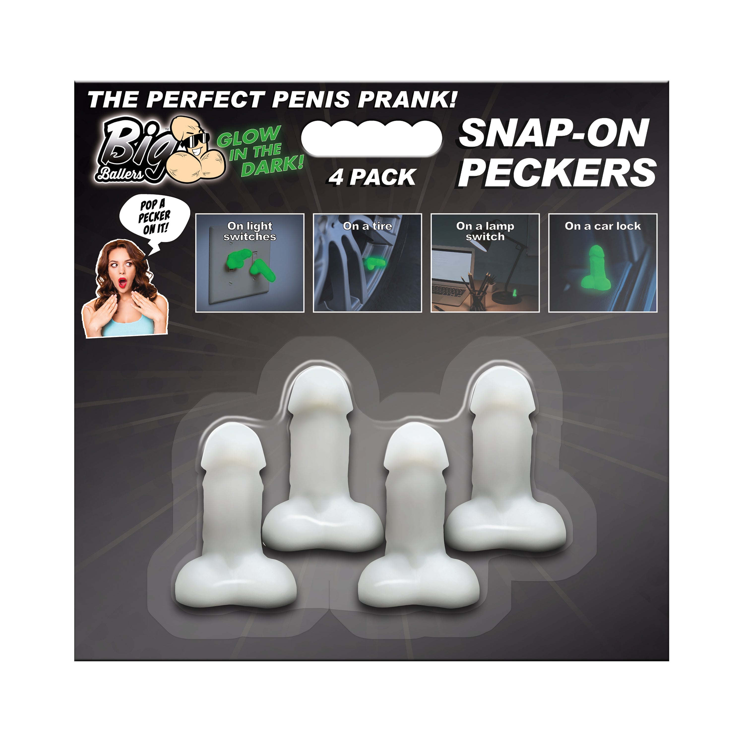 Glow in the Dark Snap-on Peckers