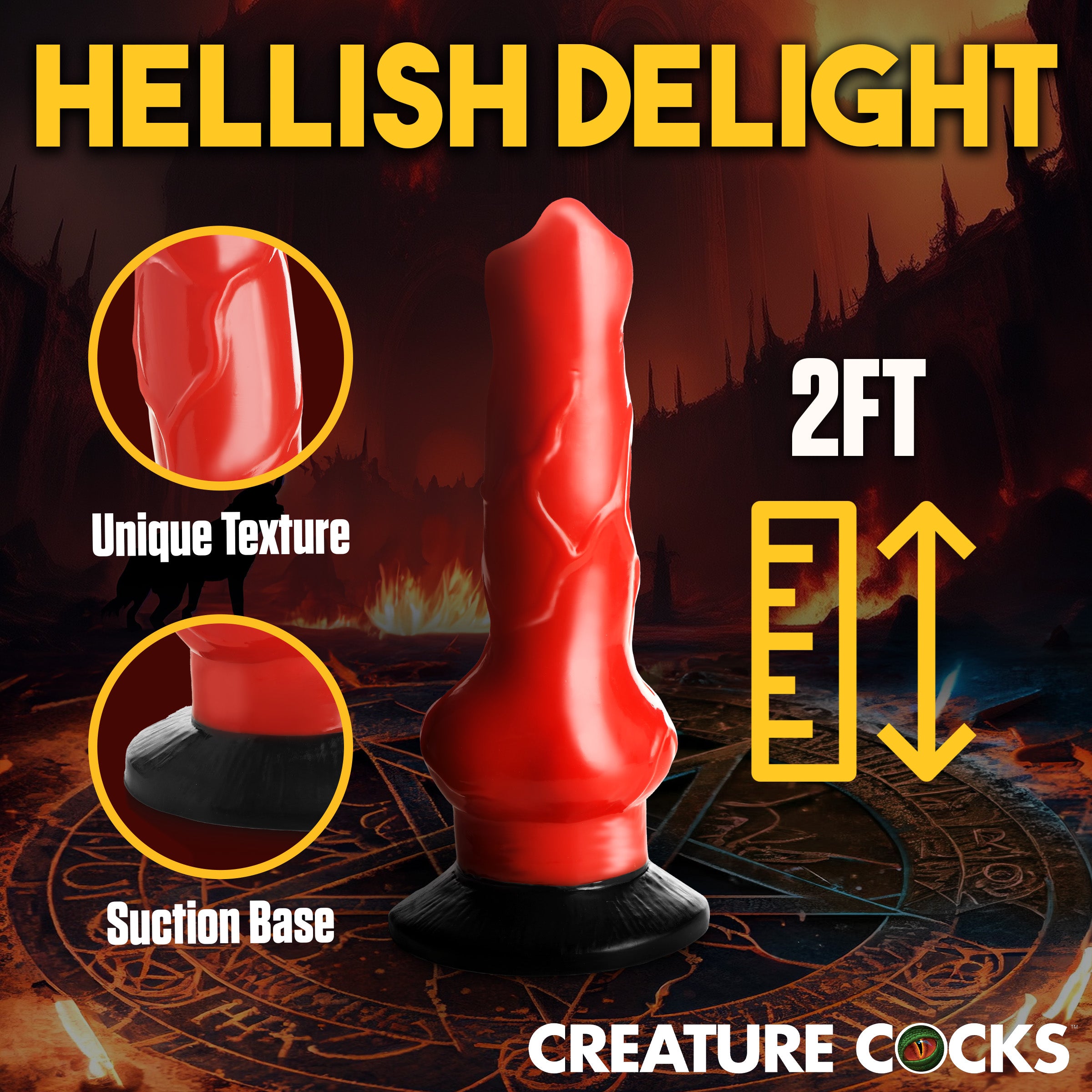 Giant Hell-Hound Canine 2ft Dildo