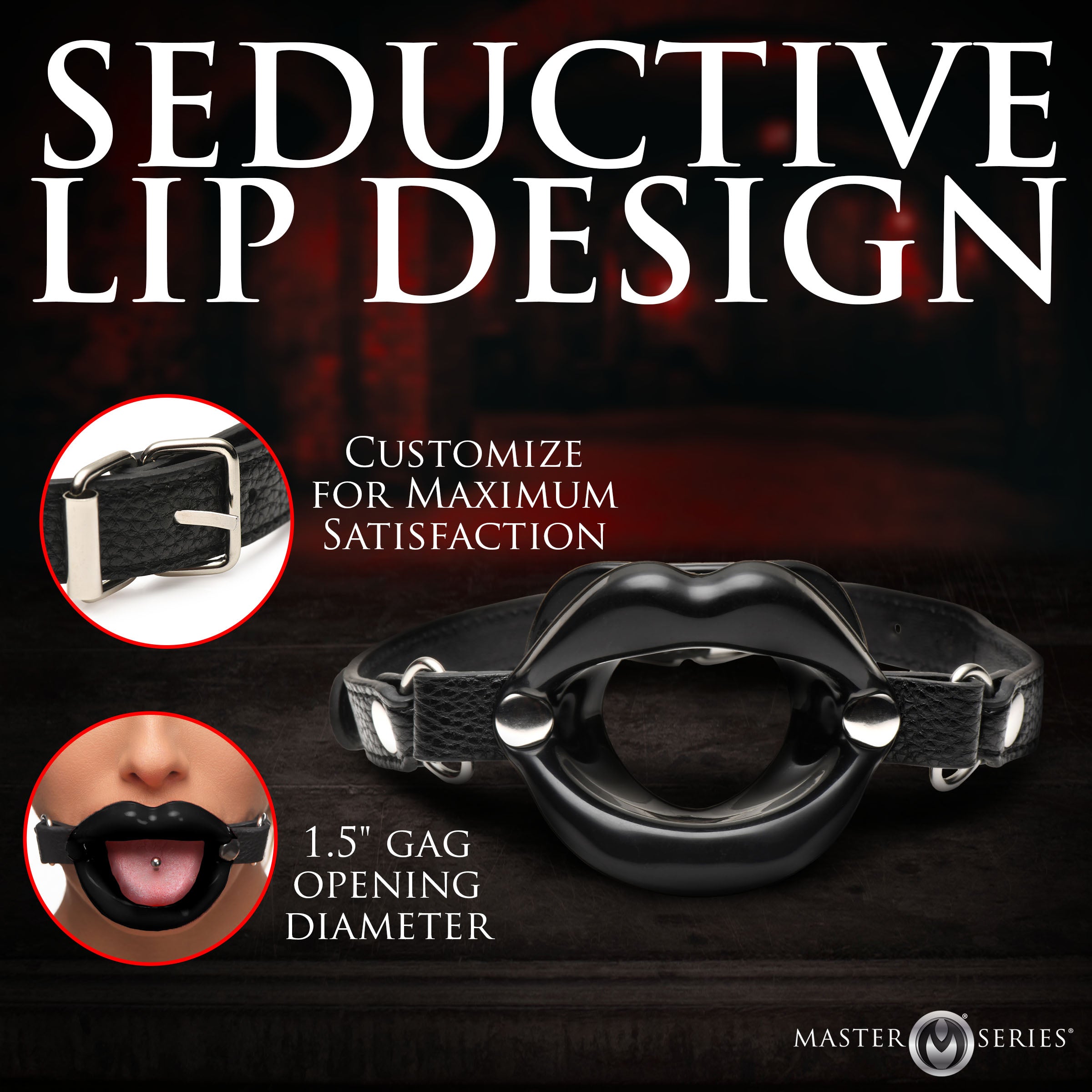 Juicy Lips Silicone Open Mouth Gag -