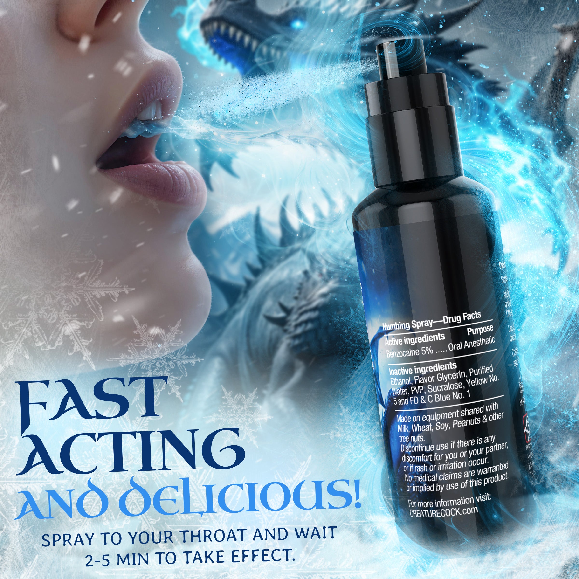 Deep Throat Cinnamon Numbing Spray