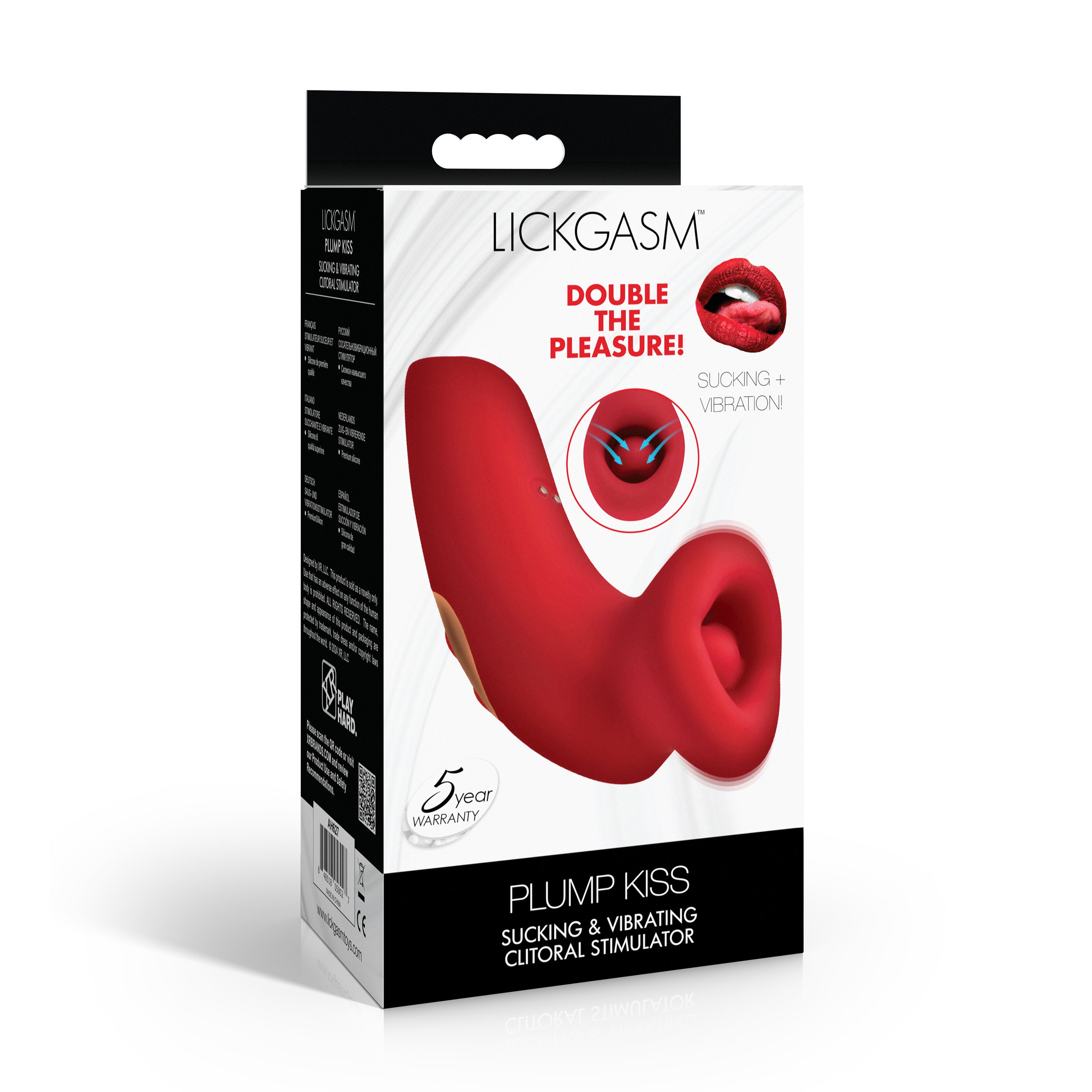 Plump Kiss Sucking and Vibrating Clitoral Stimulator