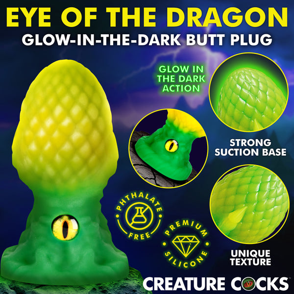 Eye of the Dragon Silicone Butt Plug -