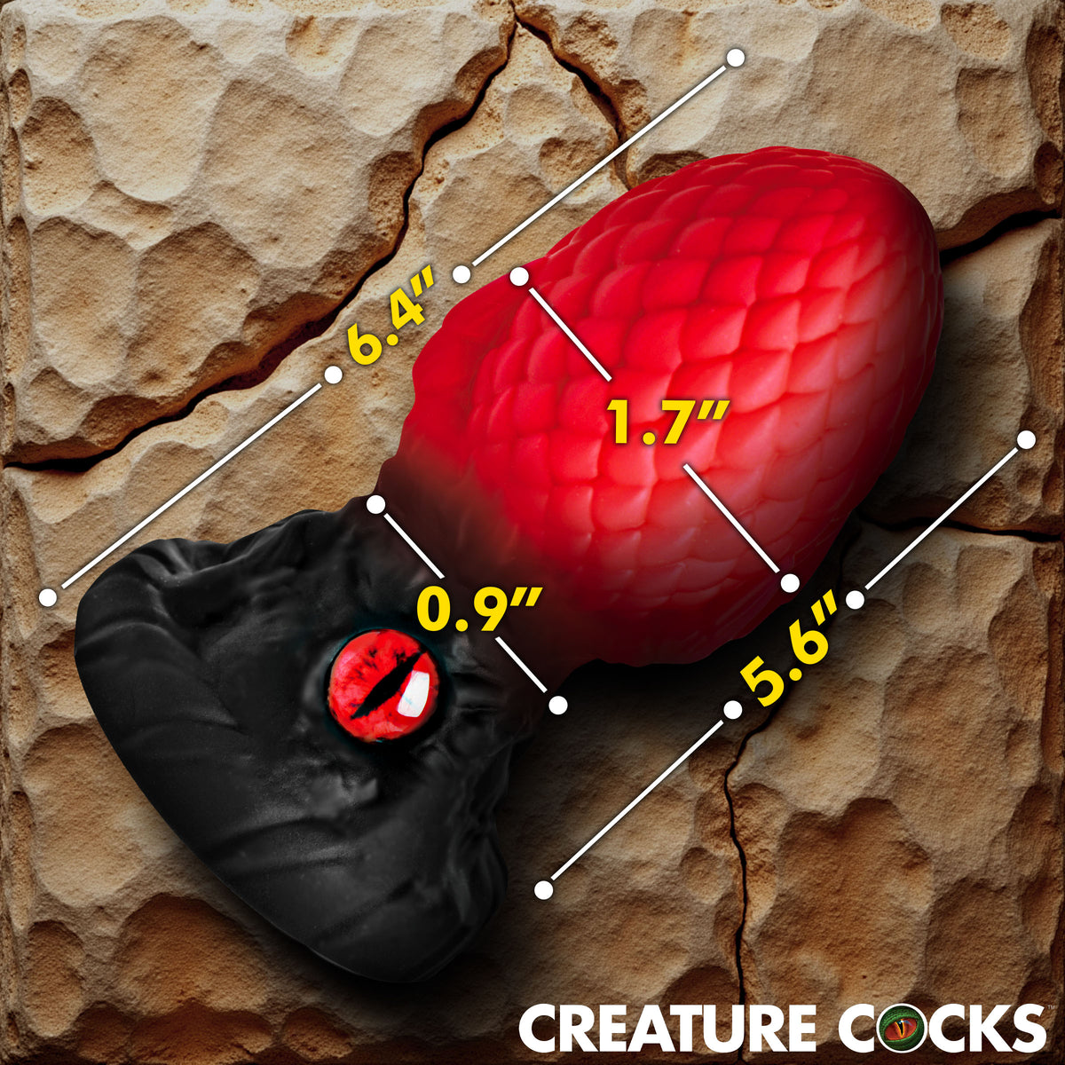 Eye of the Dragon Silicone Butt Plug -