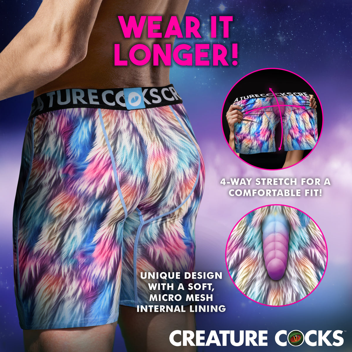 Creature Wear Mystique Unicorn Boxer Shorts -