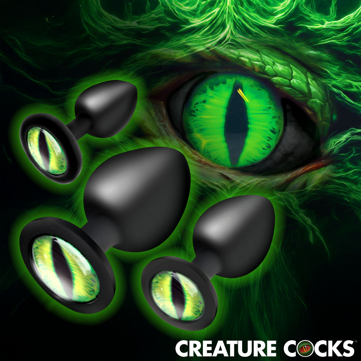 Creature Eyes  Eye Silicone Butt Plug Set