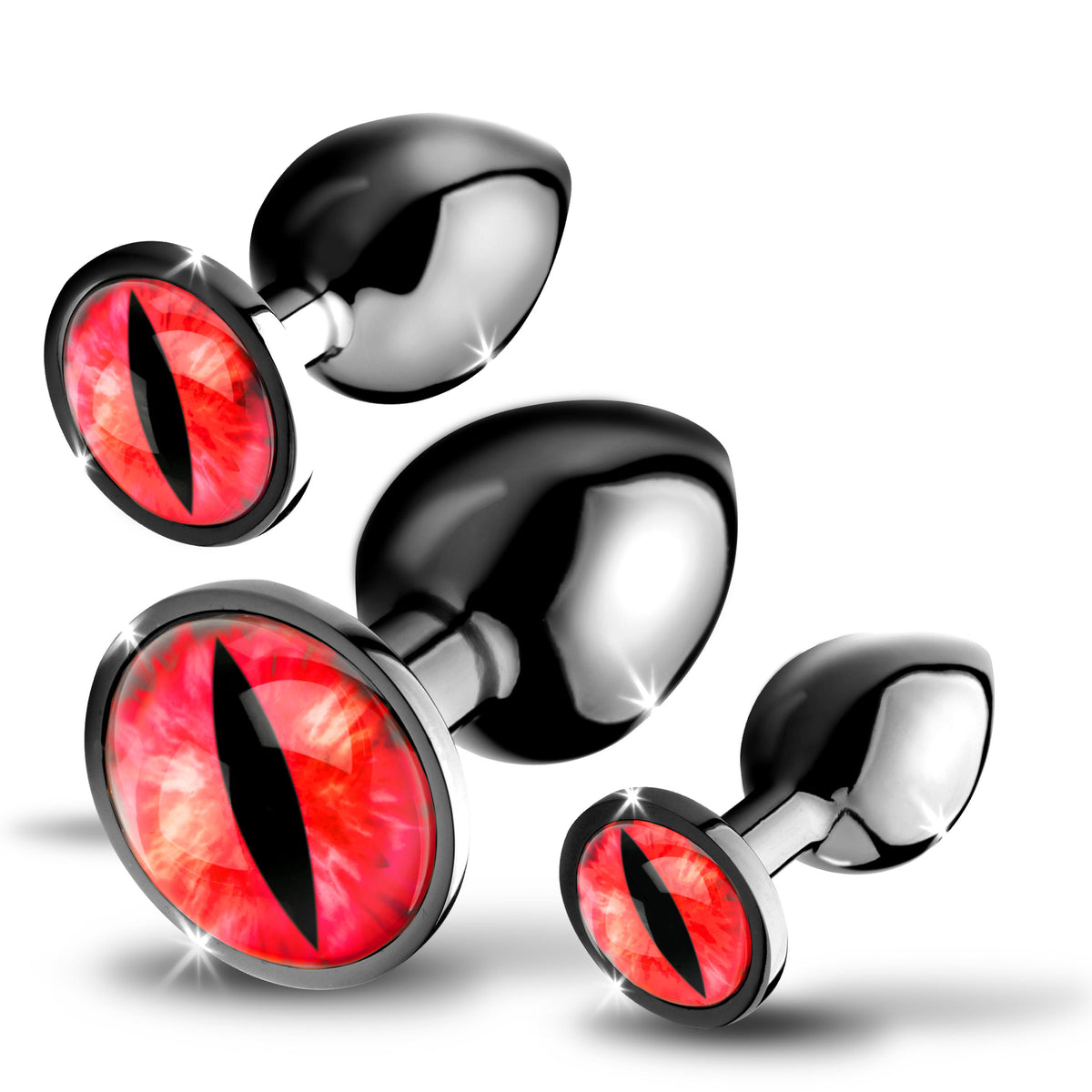 Sinister Eyes  Eye Metal Butt Plug Set