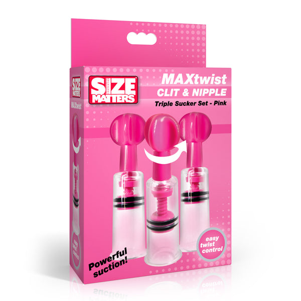 MAXtwist Clit & Nipple Triple Sucker Set -