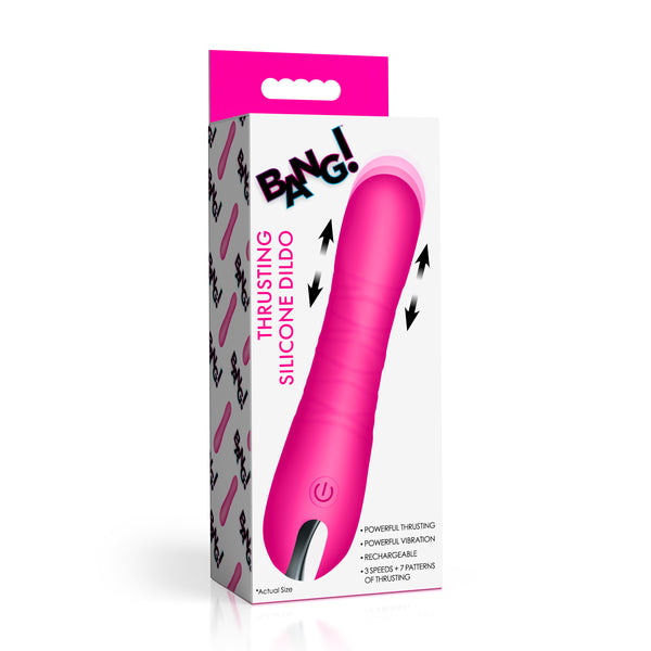 New Thrusting Silicone Dildo -