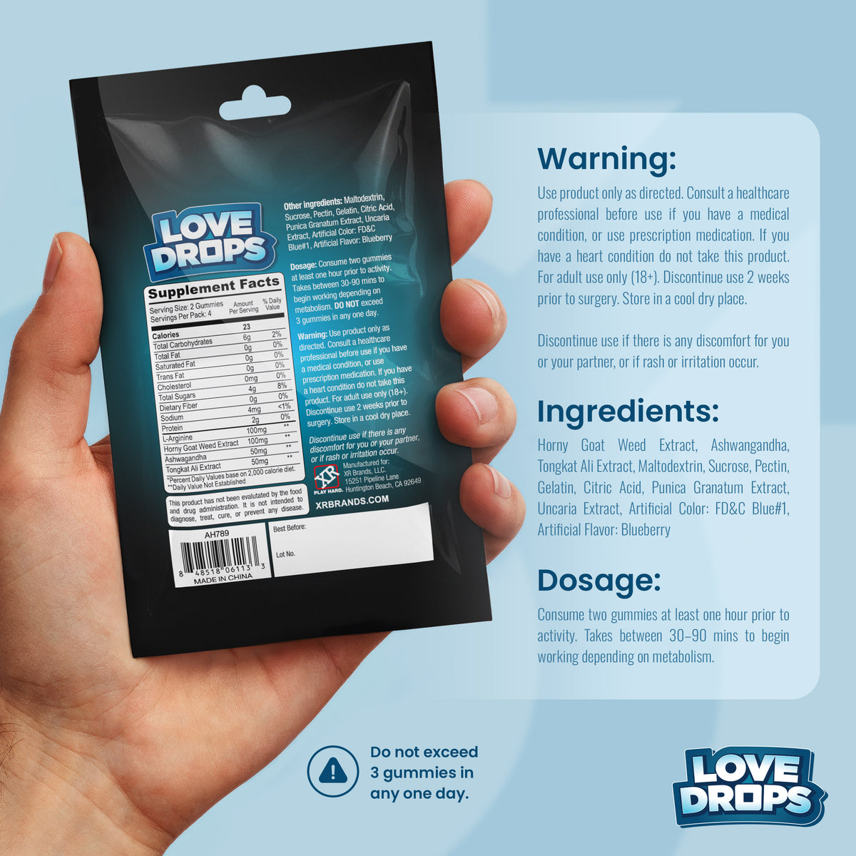 Sexual Enhancement Gummies for Him - Hard POP Display 12ct