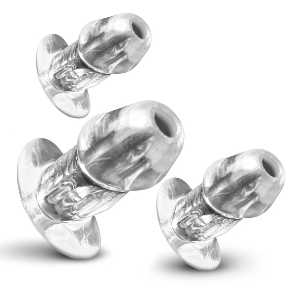 Dicked  Hollow Anal Plug 3pc Set