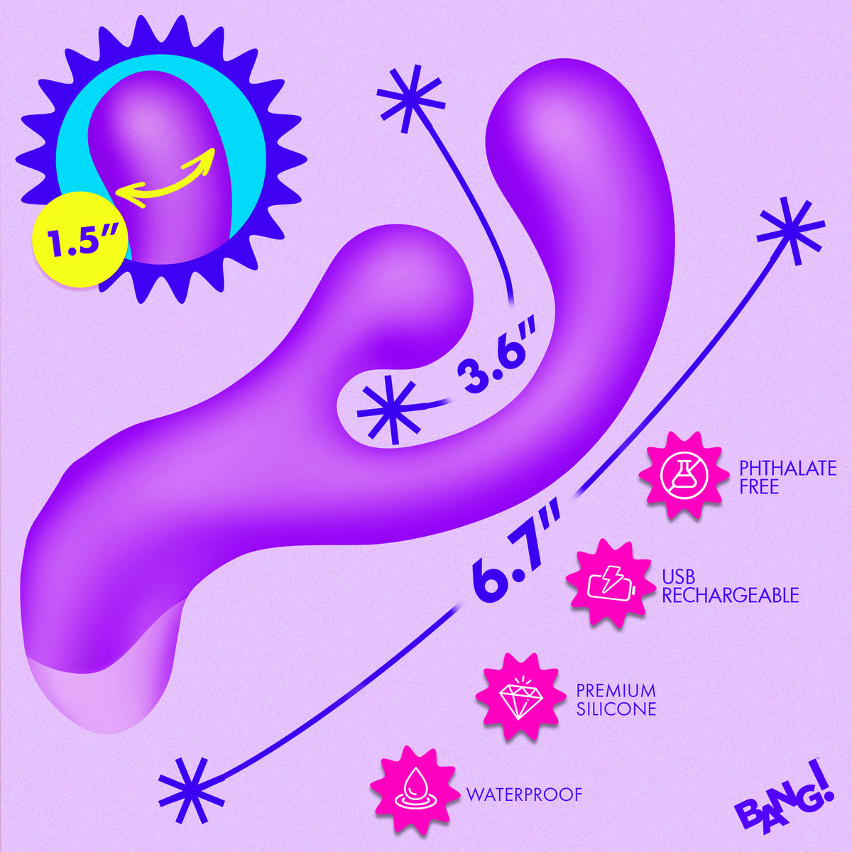 Gyro Rabbit Silicone Vibrator -